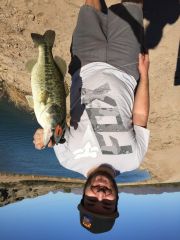First bass on the bait