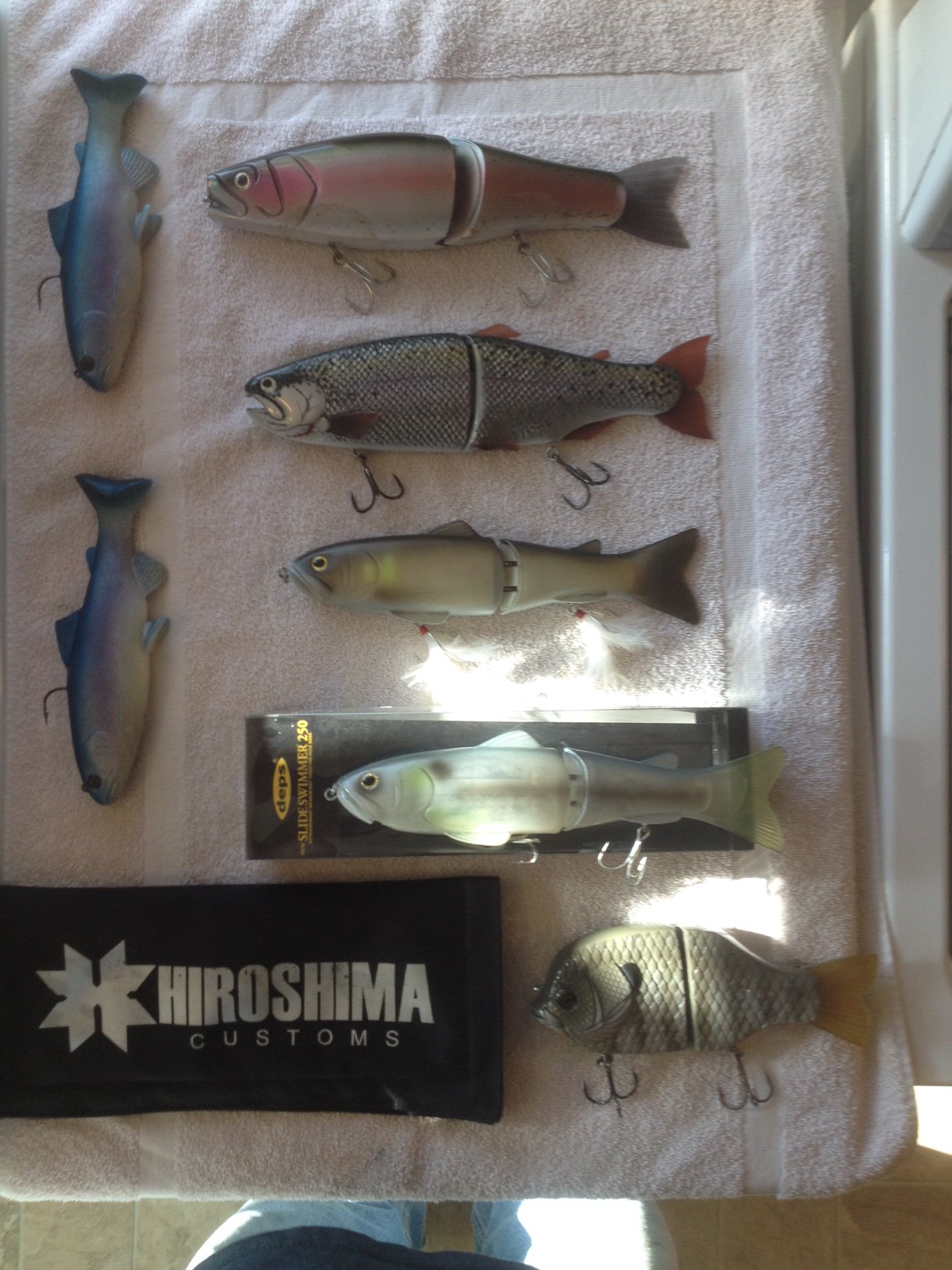 Hinkle trout and Hiroshima Godzilla - Black Market - Swimbait