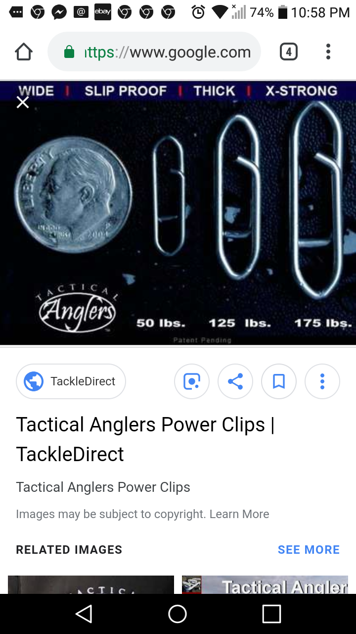 Tactical Anglers Clips 50lb