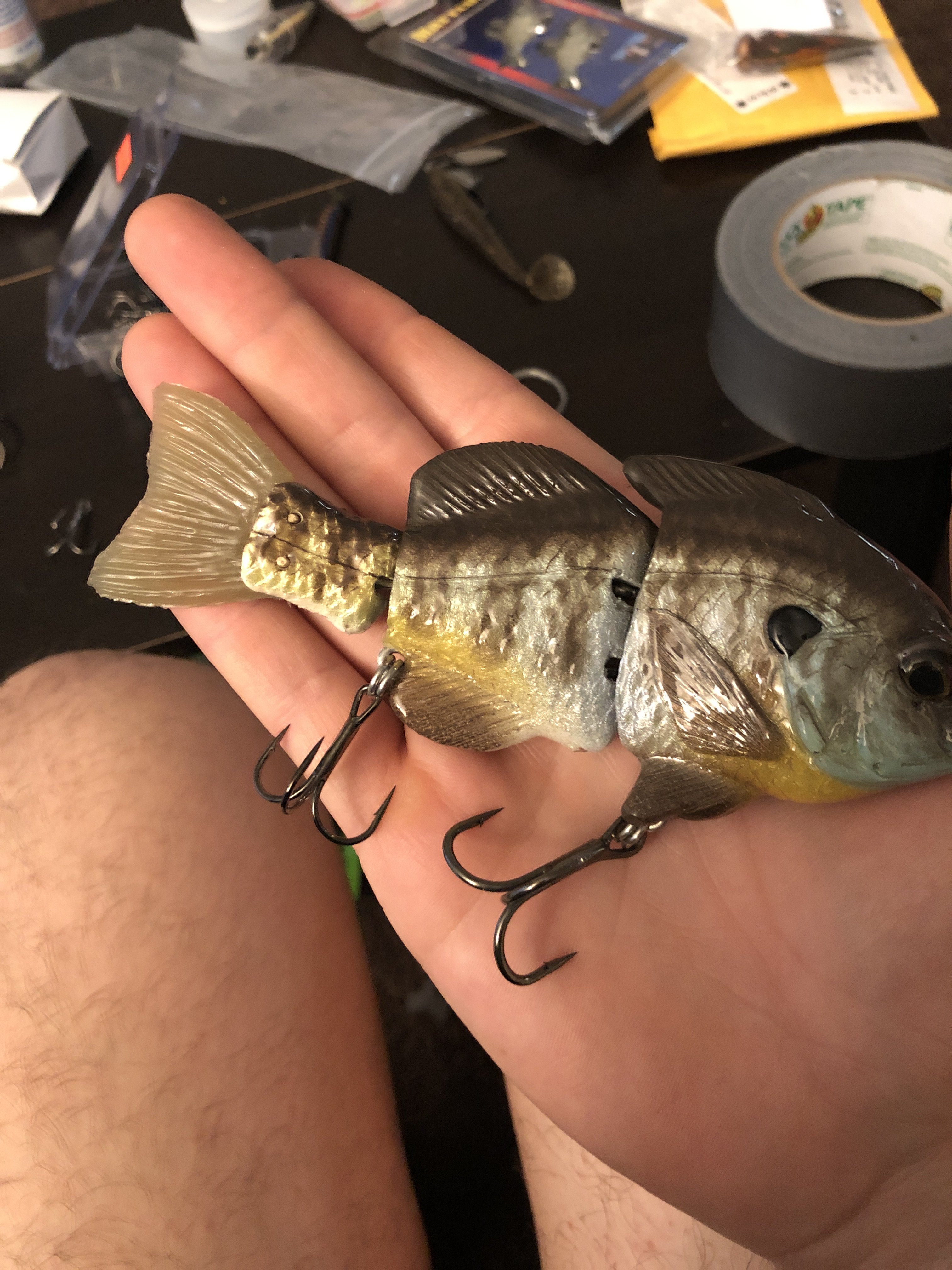 Matt lures billed hard gill - Black Market - Swimbait Underground