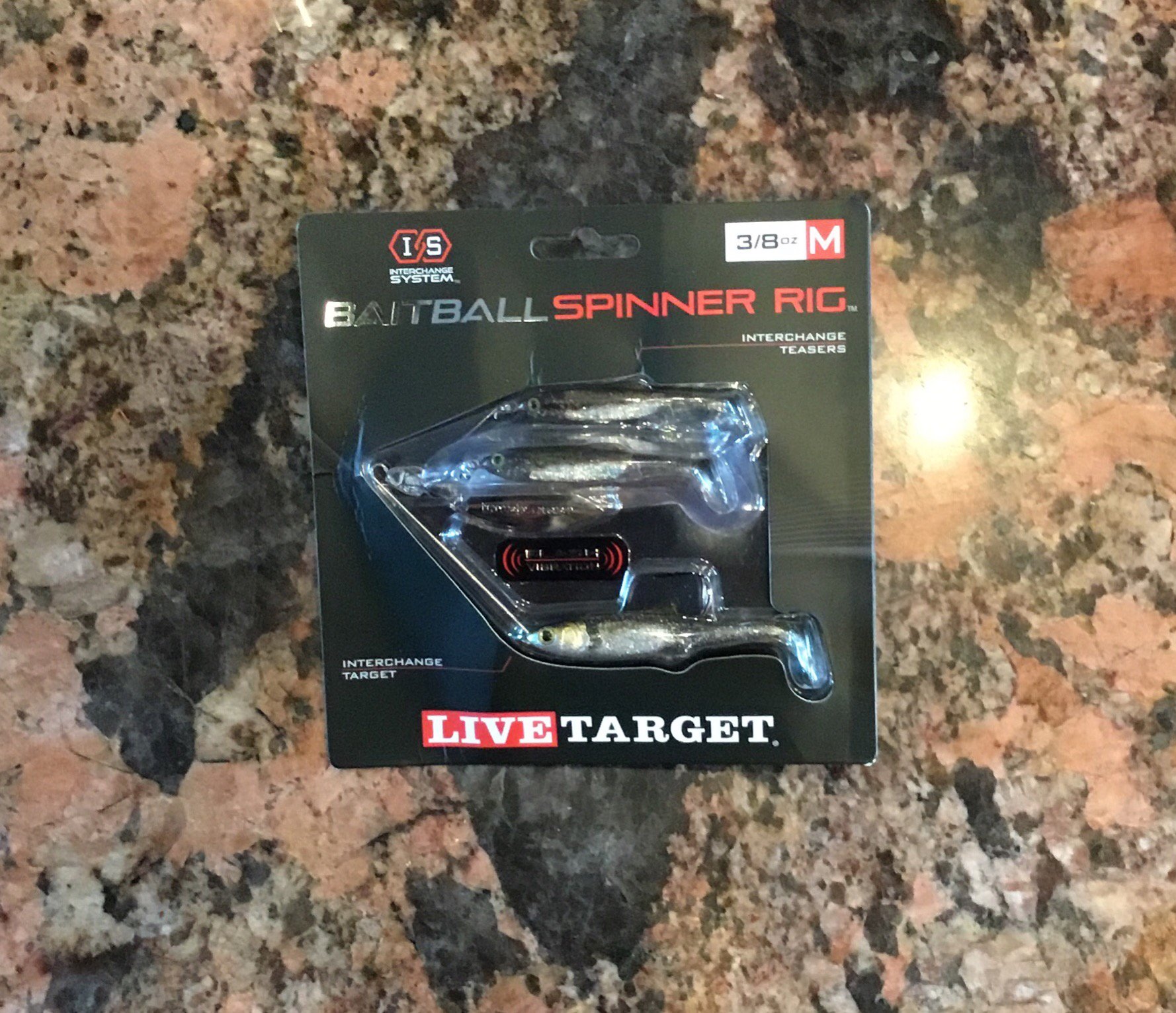 Live Target Baitball Spinner Rig Interchange Pack - Smoke/Silver Medium