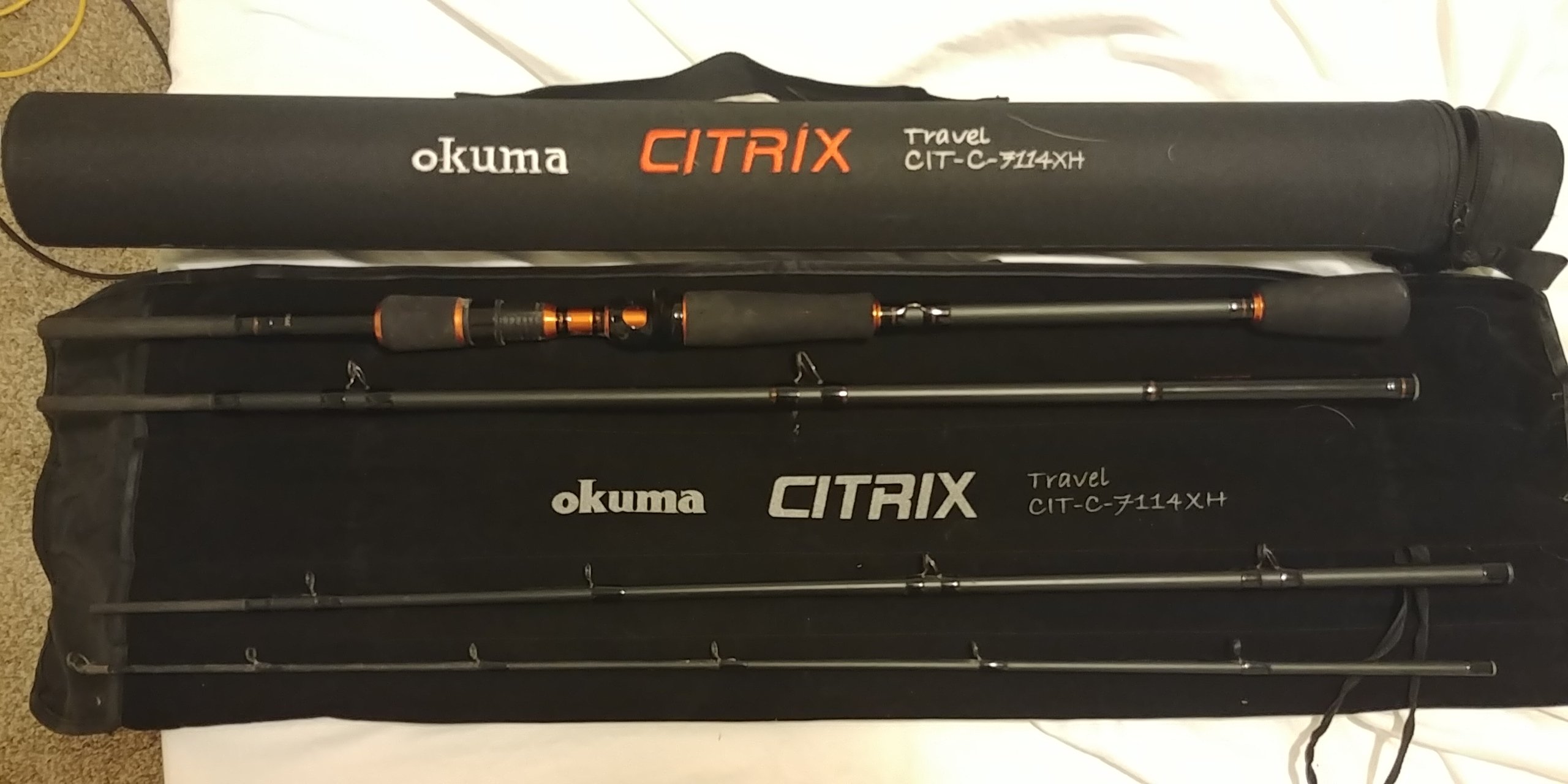 Okuma Citrix XH 4 piece travel rod - Black Market - Swimbait