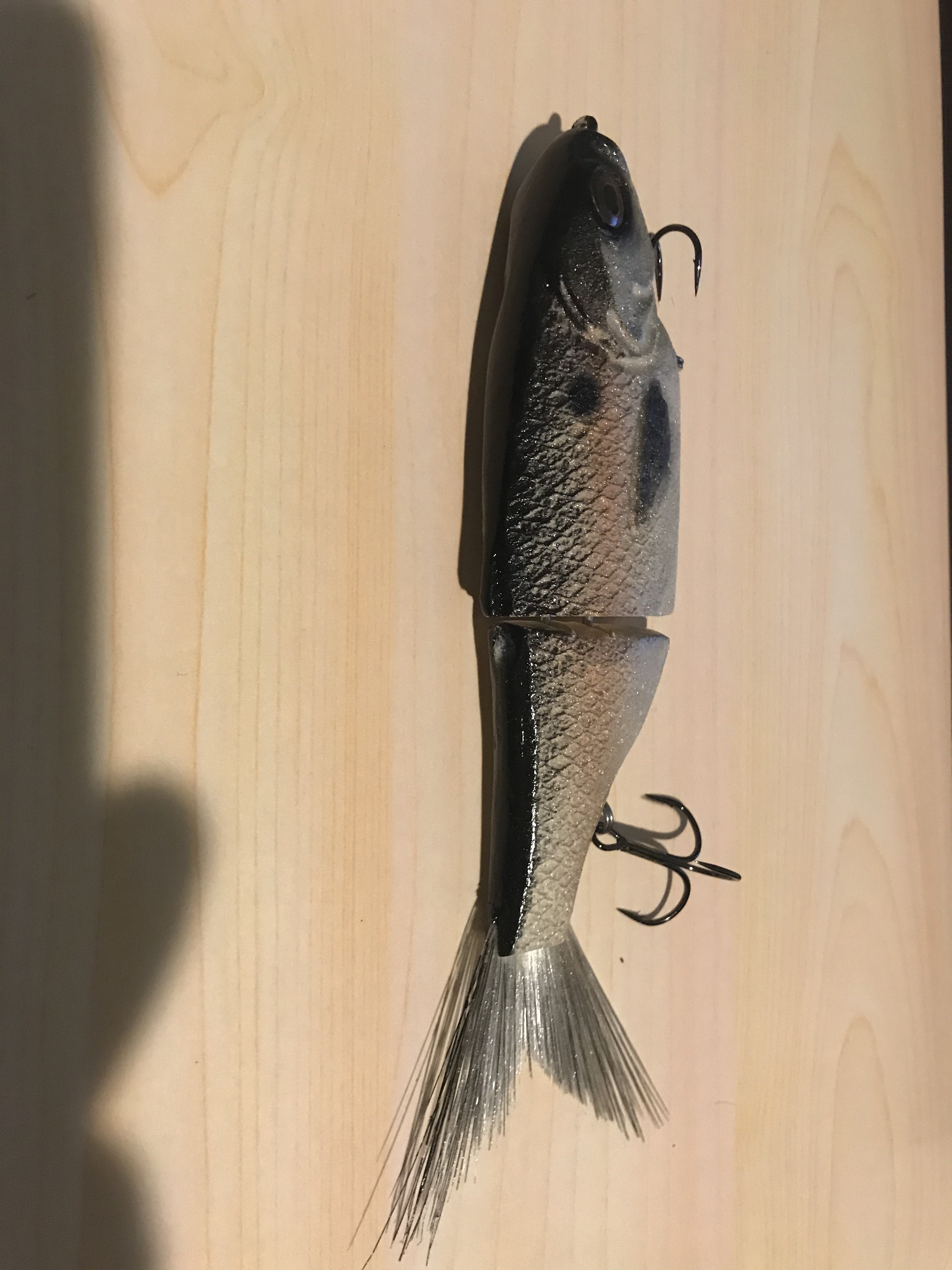 Chad Shad custom #1 7” - Black Market - Swimbait Underground