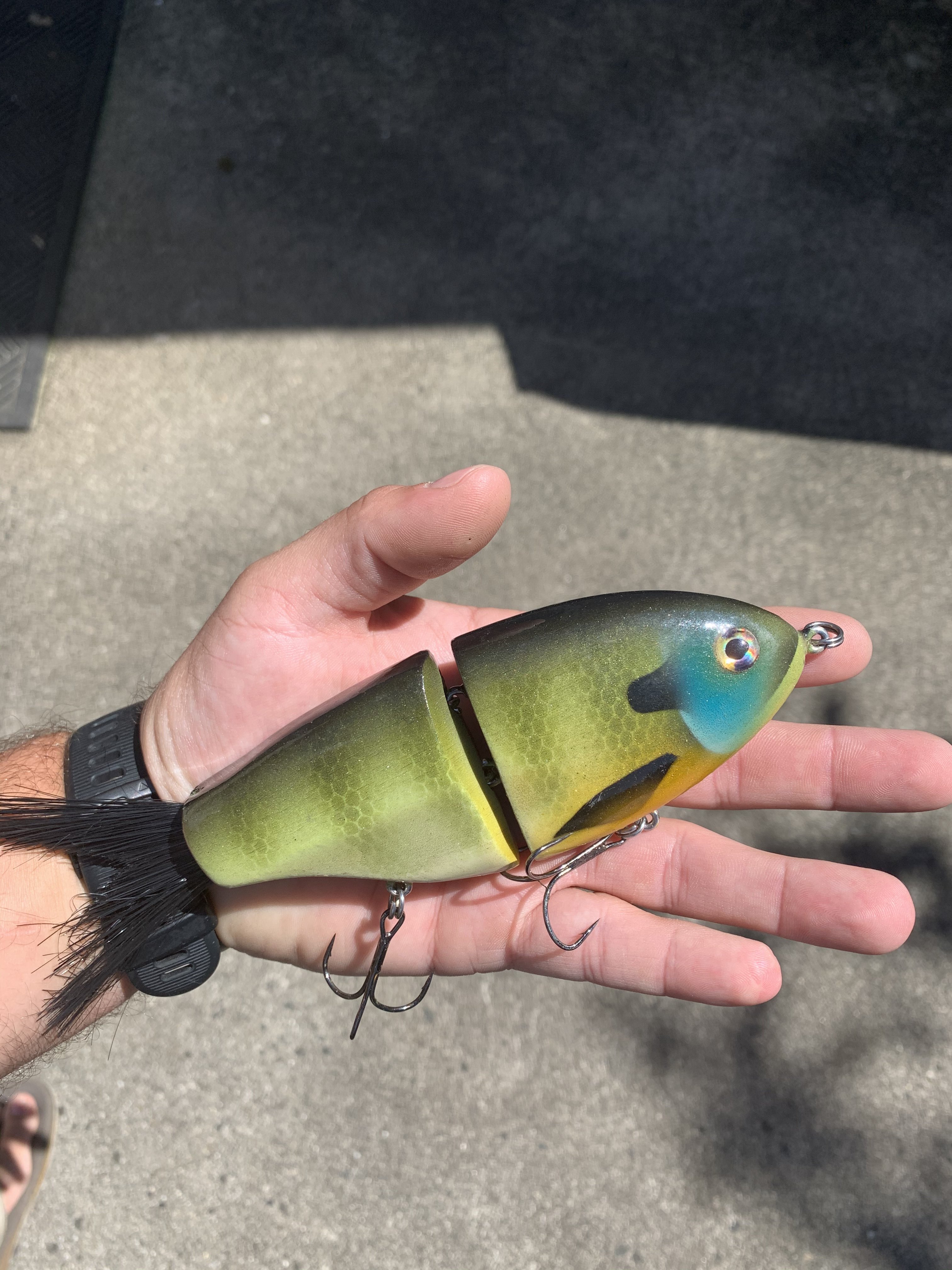 86 glide/hph 6” - Black Market - Swimbait Underground