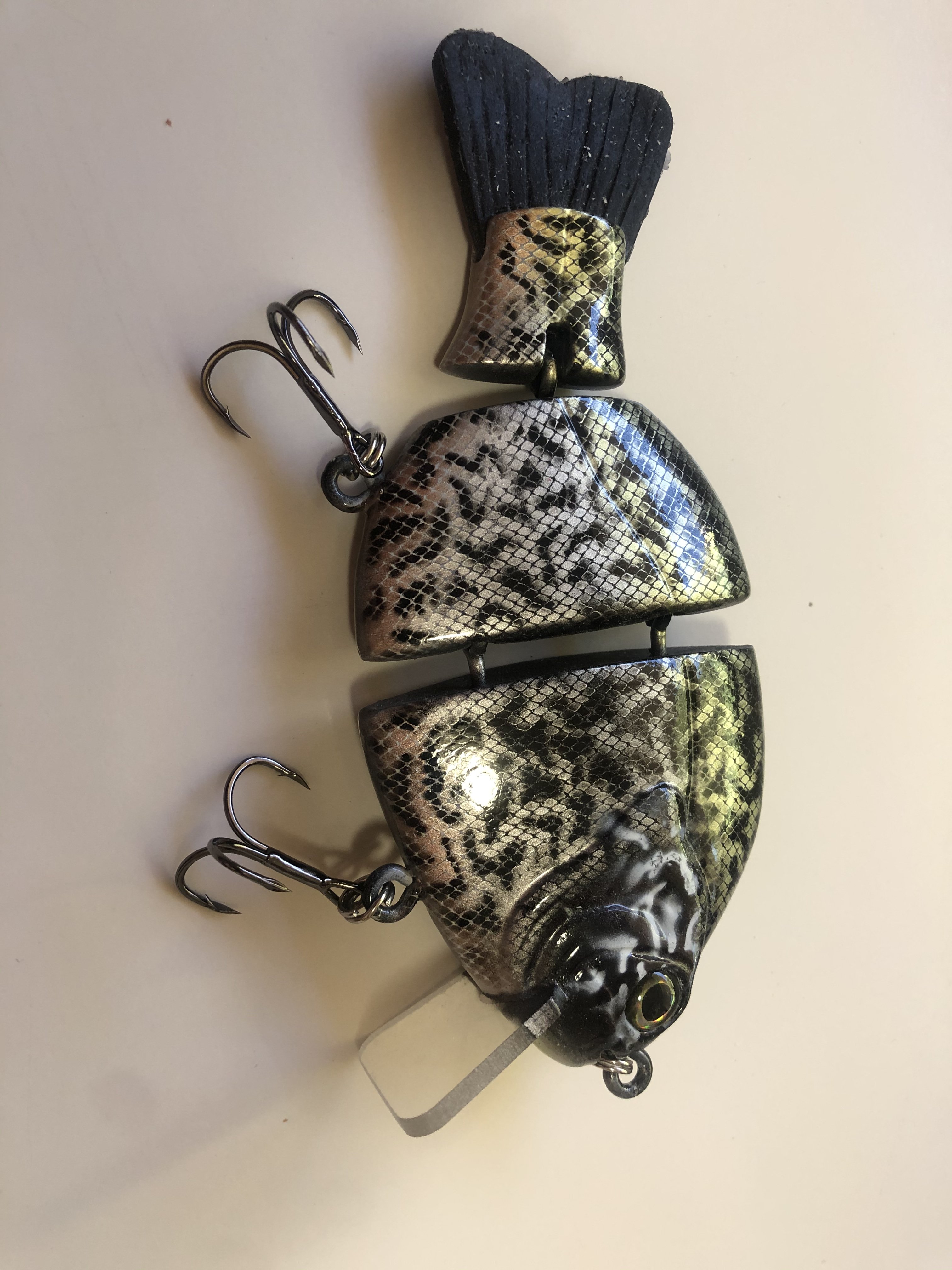 Pizz Swimbaits Beast Crappie Wakebait Leurre Swimbait Rare Neuf