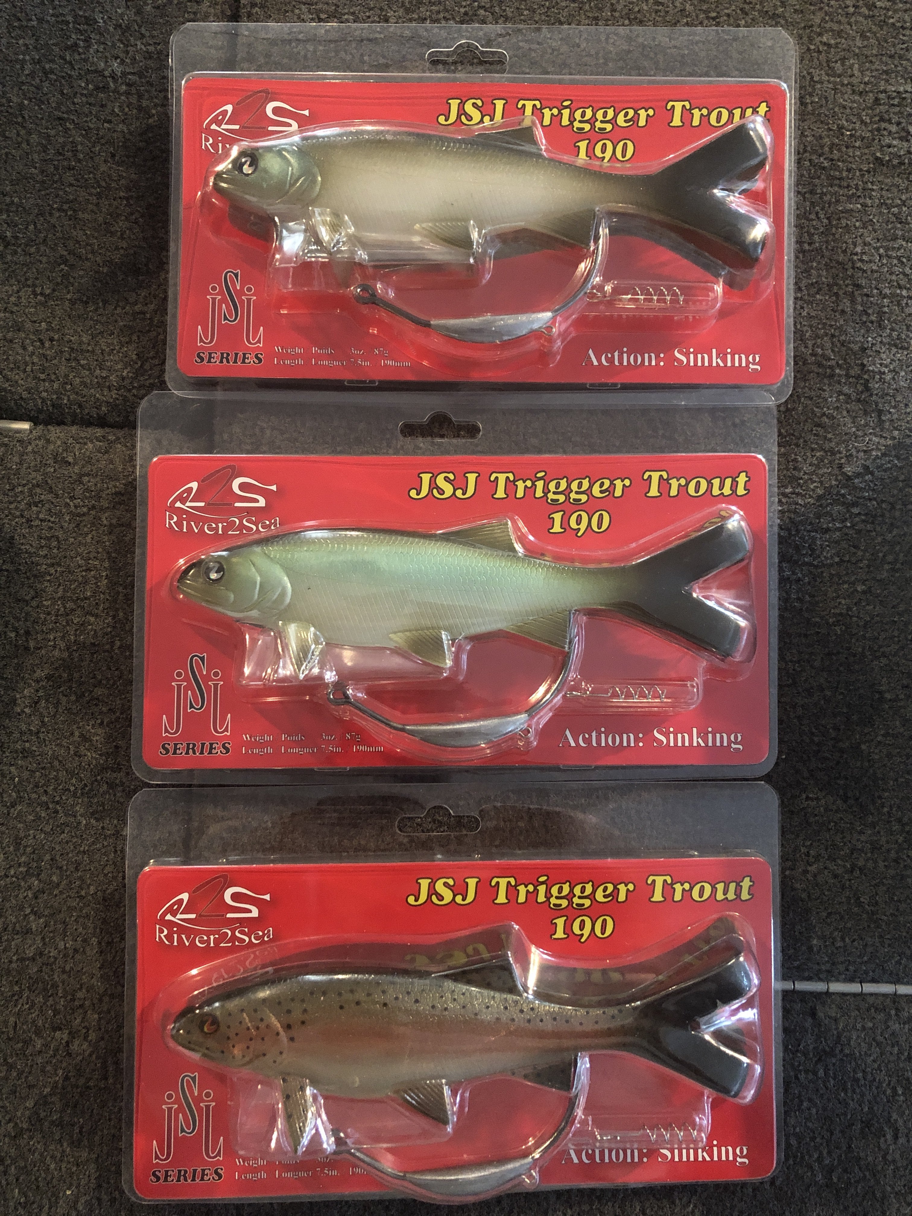 JSJ trigger trout - Black Market - Swimbait Underground