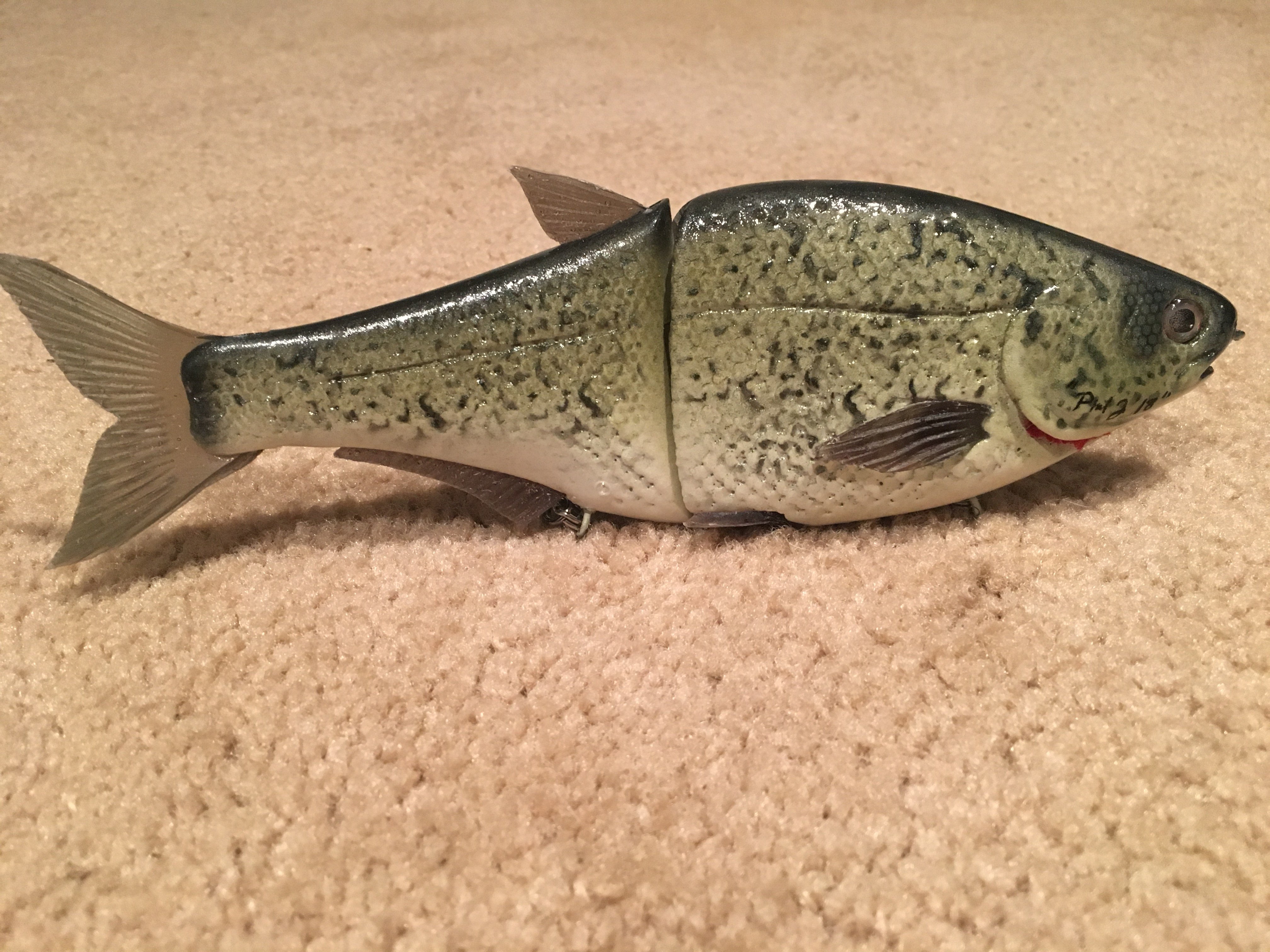 WTT Crappie Hinkle Shad pattern for foiled Shad pattern - Black Market - Swimbait  Underground