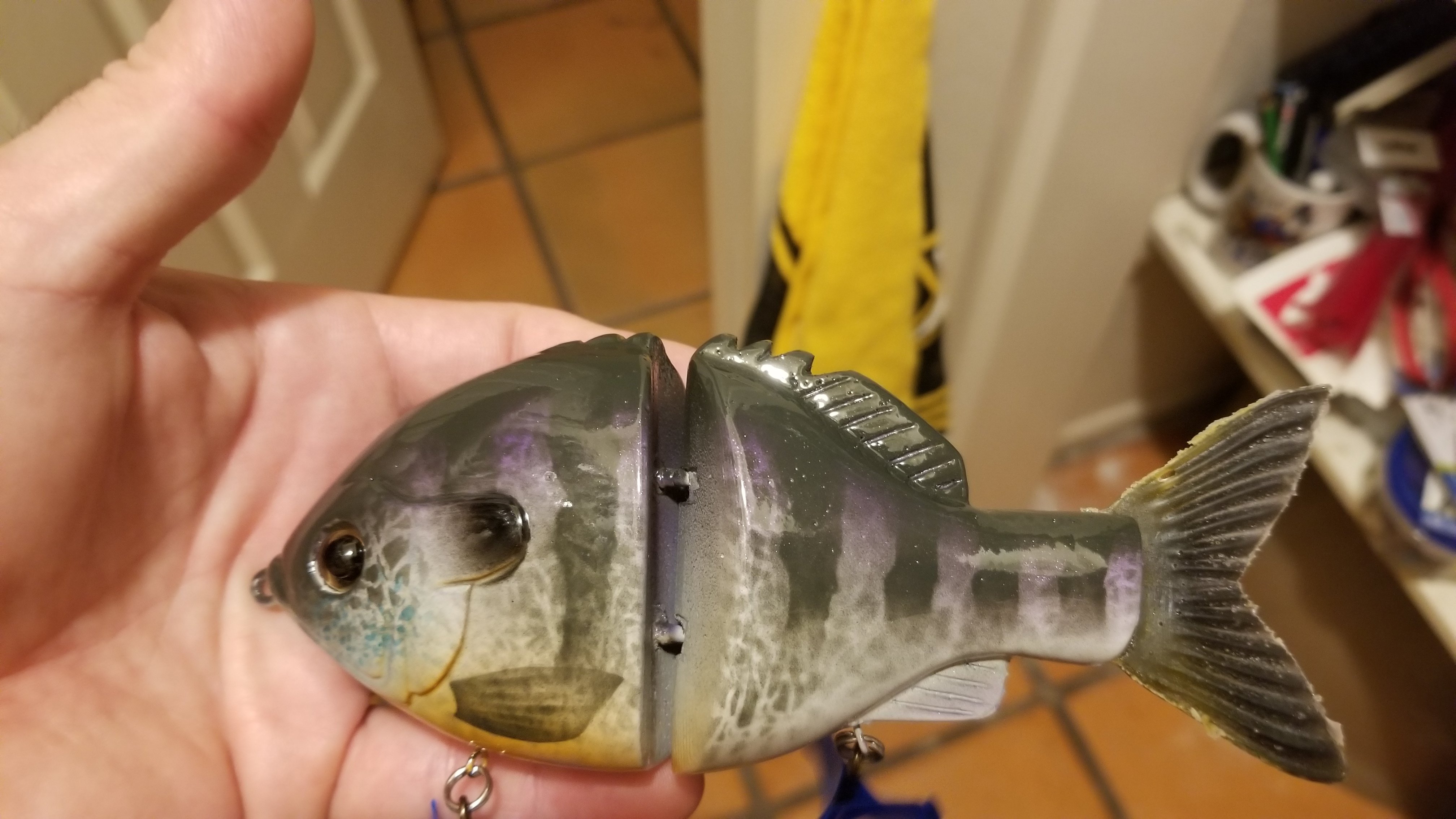 Leurre Pizz Beast Crappie Wake - Swimbait Résine - Neuf - Rare Et Génial