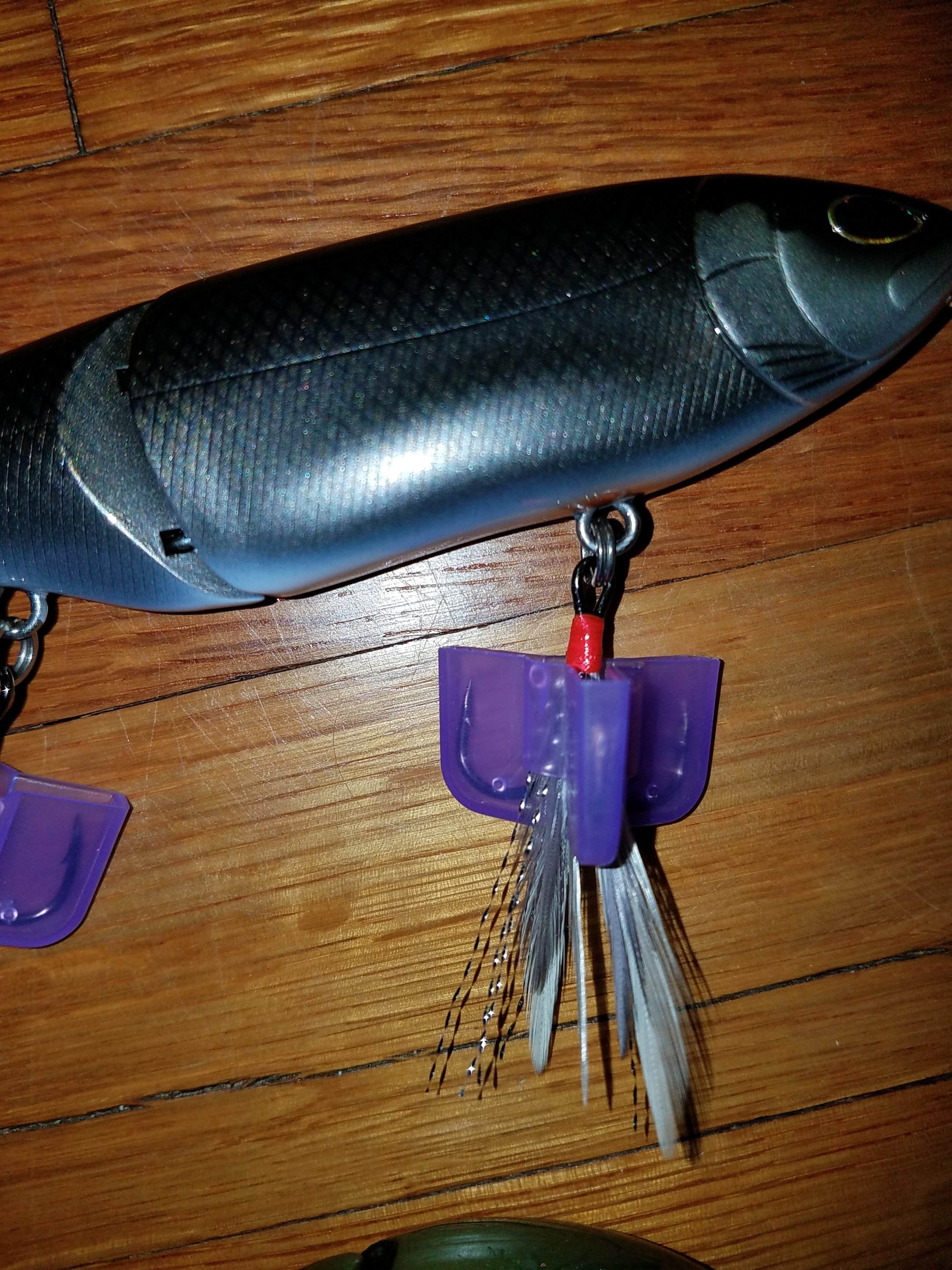 Feathered hooks on big glides? - The Underground - Swimbait Underground