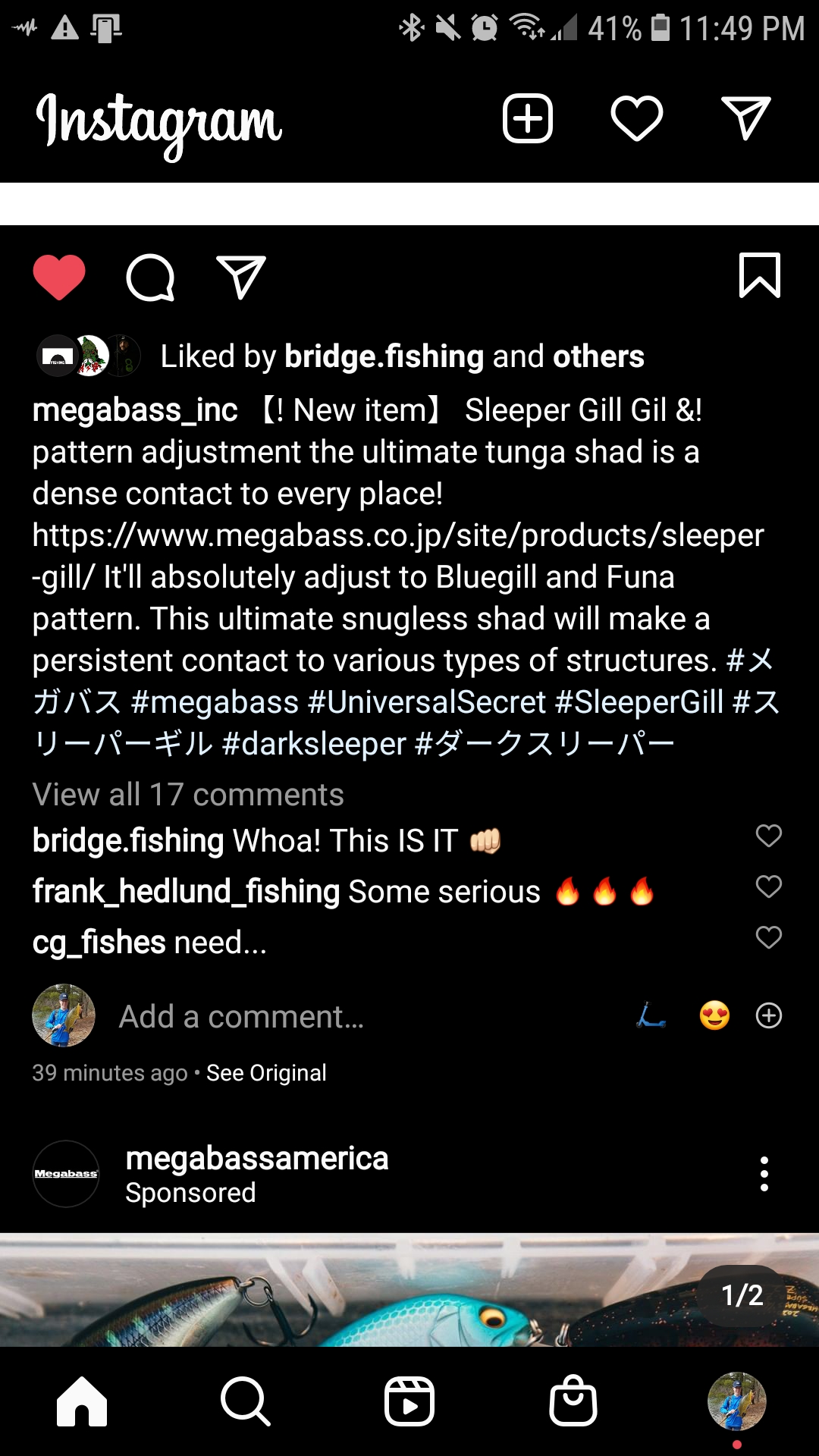 Megabass sleeper gill??? - Down Time - Swimbait Underground