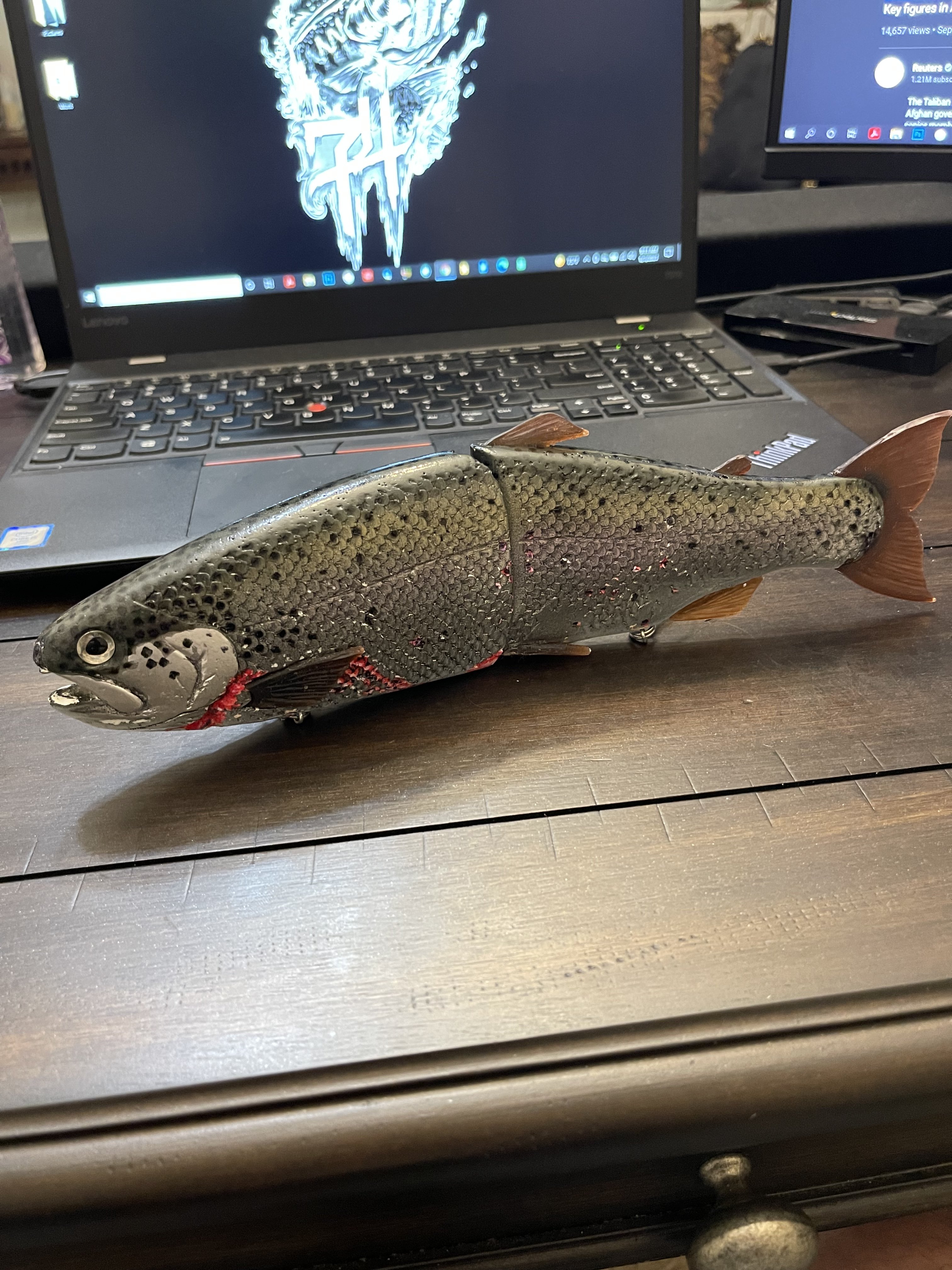 Hinkle Trout, 3:16 10” Wake, Shimano Calcutta 401TE - Black Market ...