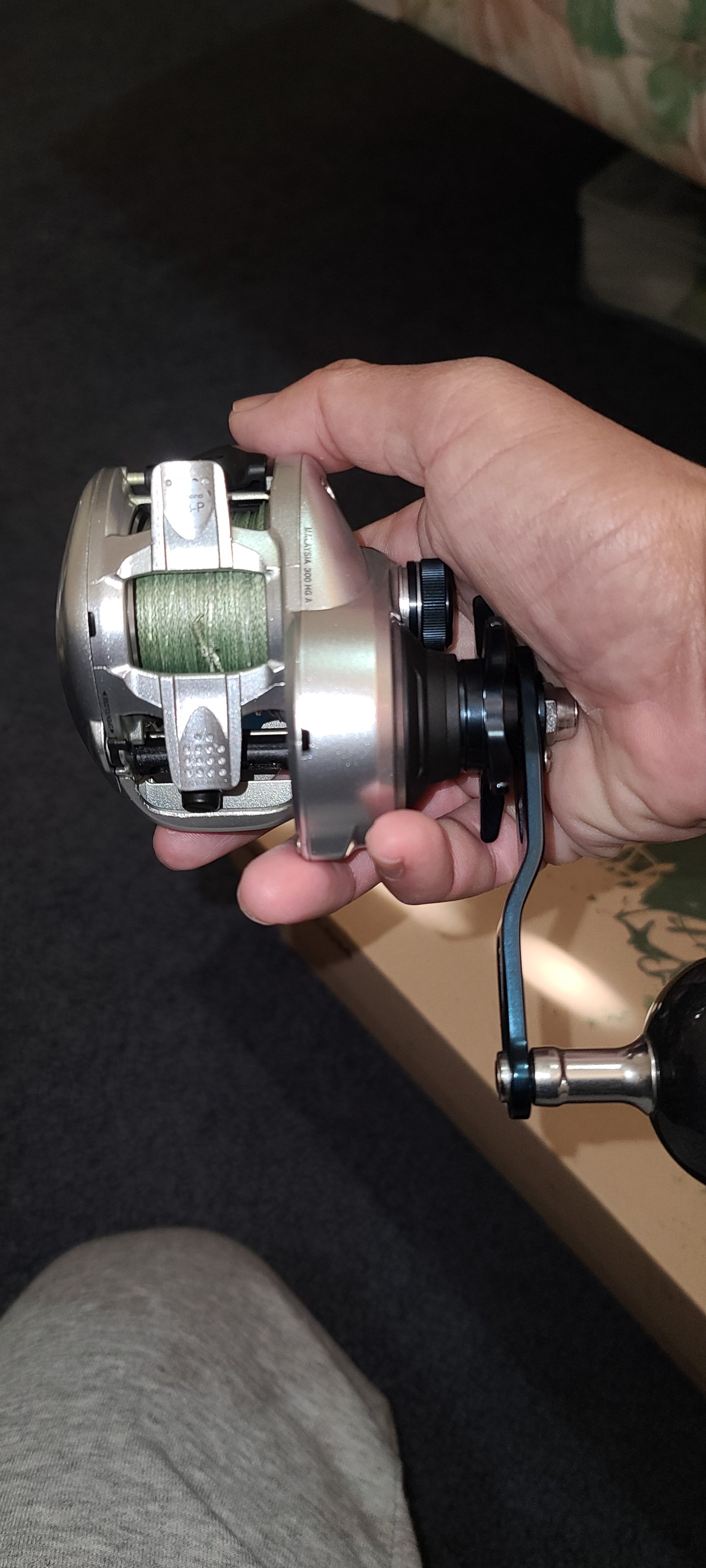 Shimano Tranx 300hg With Power Handle Black Market Swimbait Underground