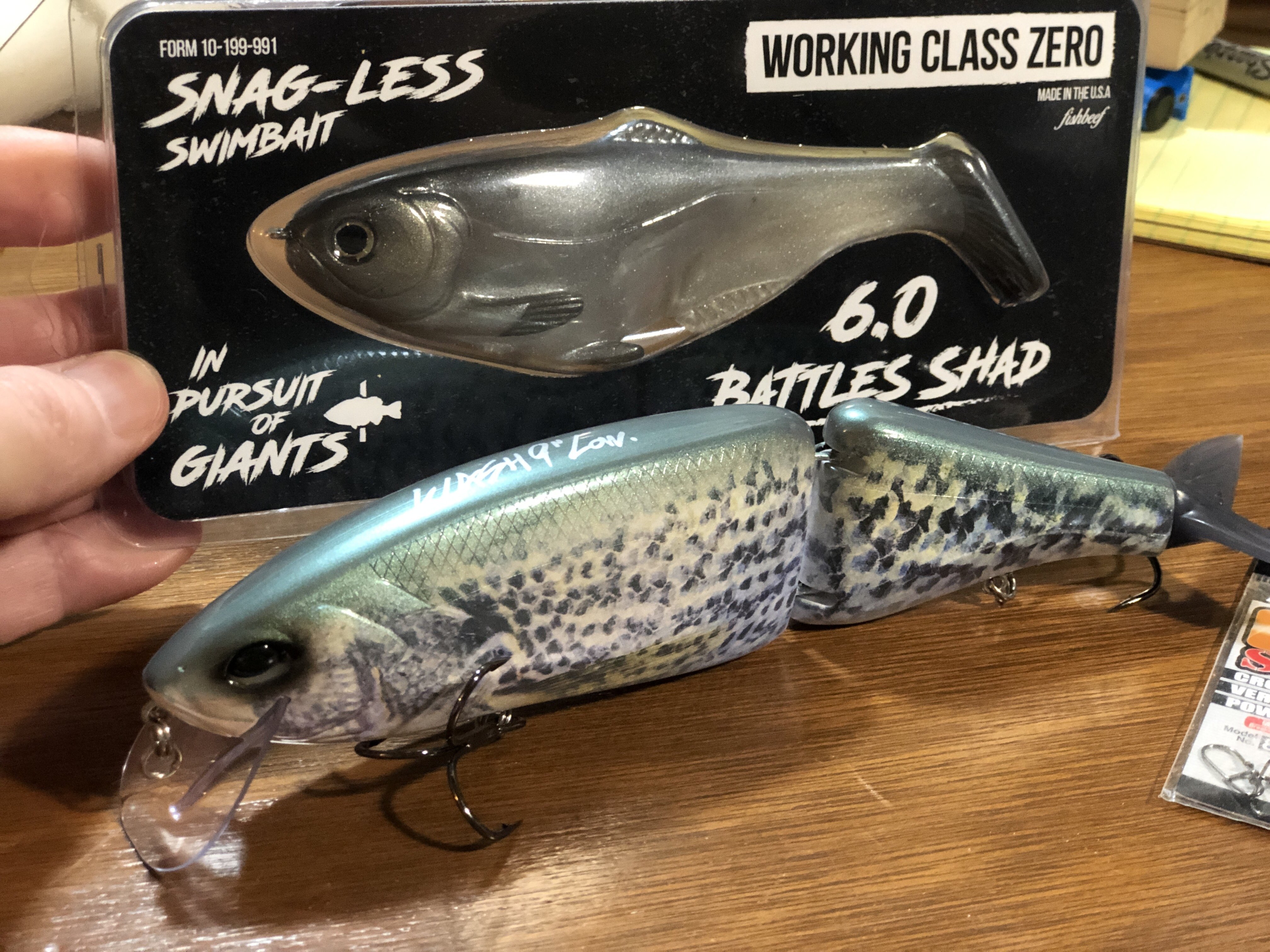 DRT Klash9 Crappie, Battleshad 9.0 & 6.0 - Black Market - Swimbait