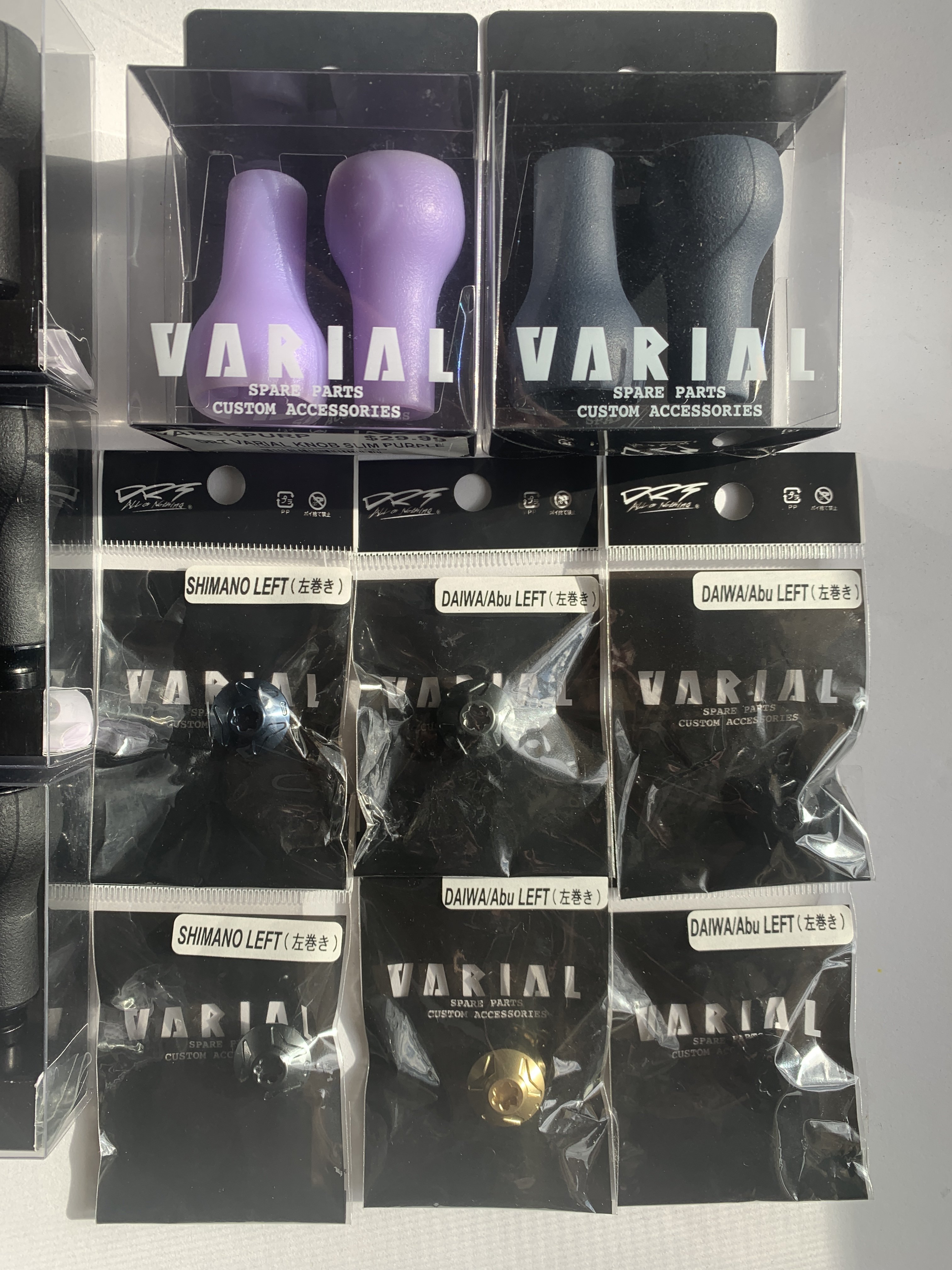 DRT Varial Handles , Knobs , And Nuts - Black Market - Swimbait