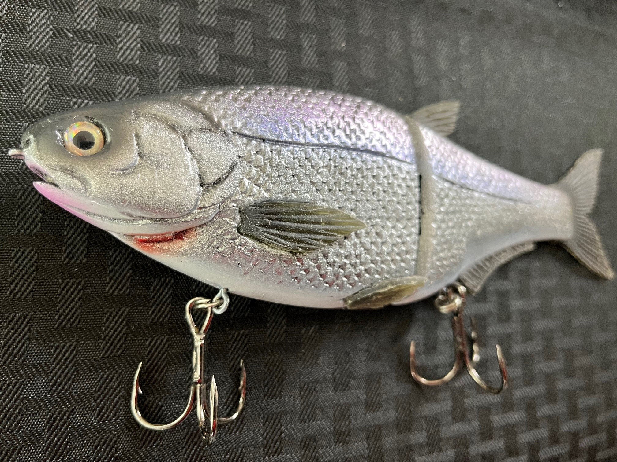 Hinkle Shad Painted by PIZZ and Phoney Original Scaled Golden