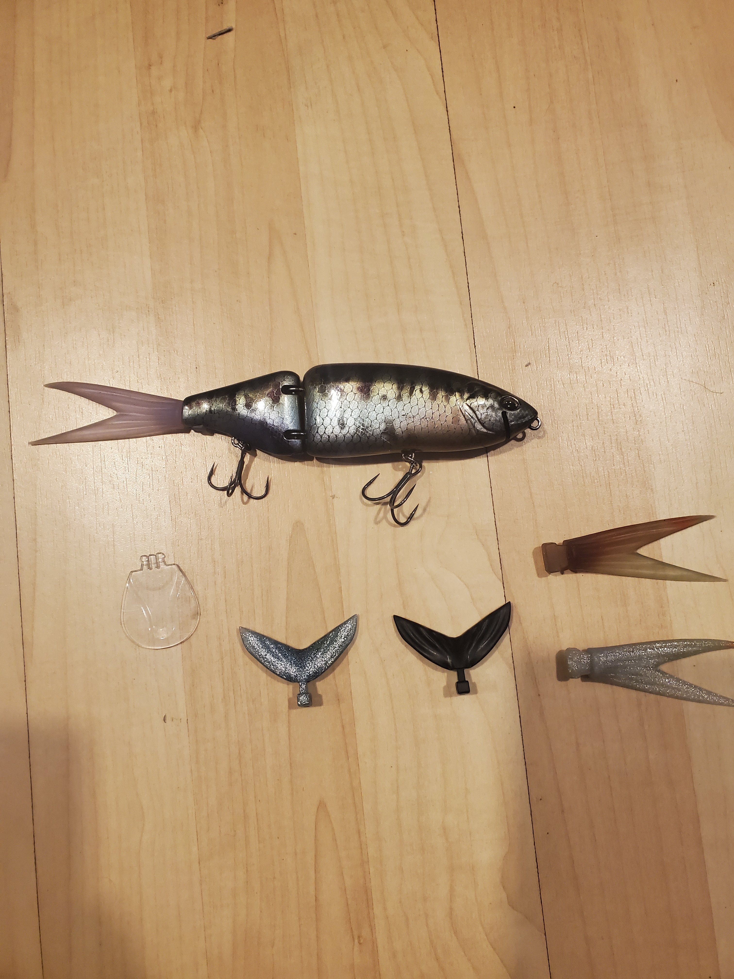 Tiny Klash custom paint - Black Market - Swimbait Underground