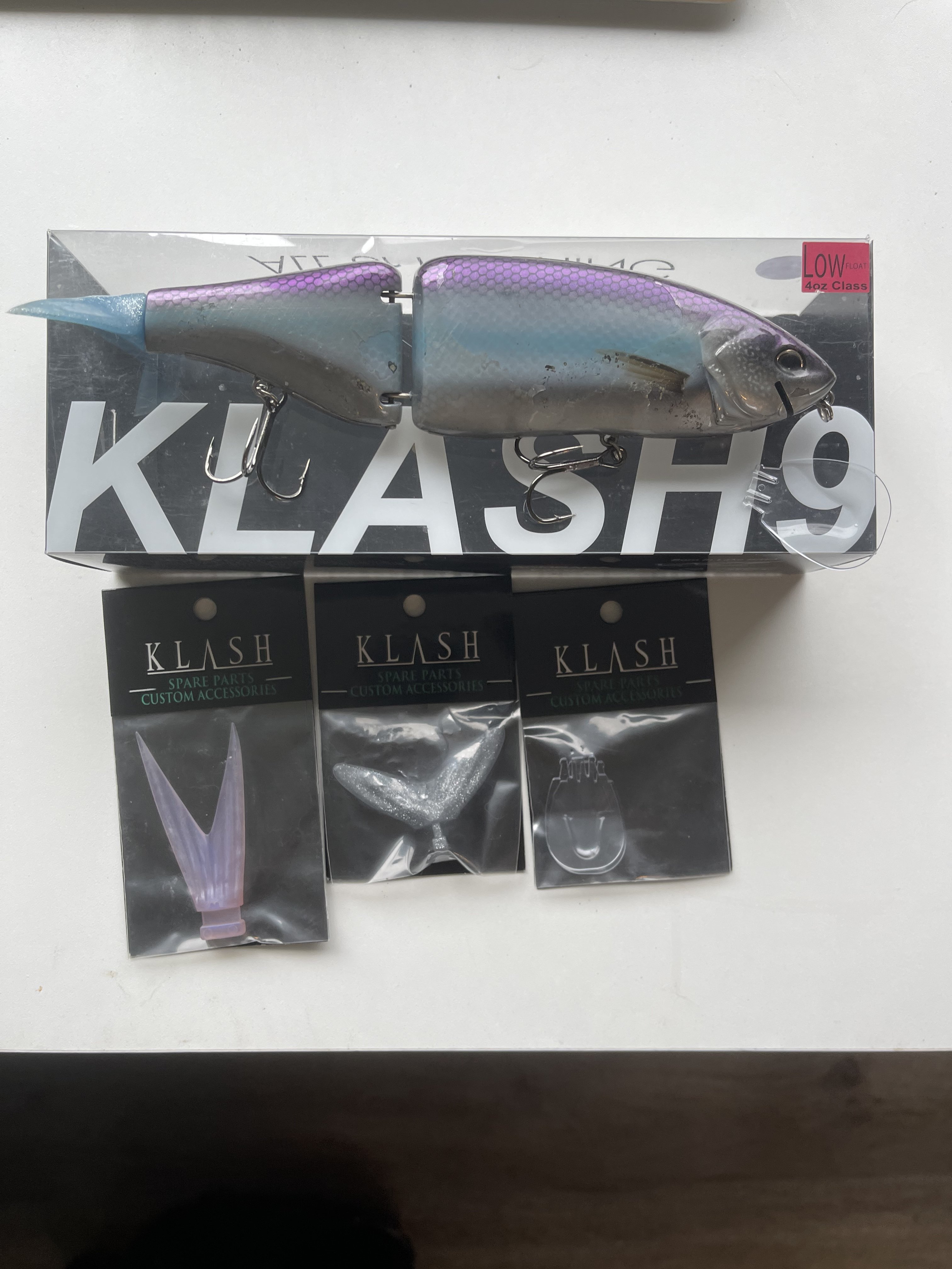 Klash 9 custom paint - Black Market - Swimbait Underground