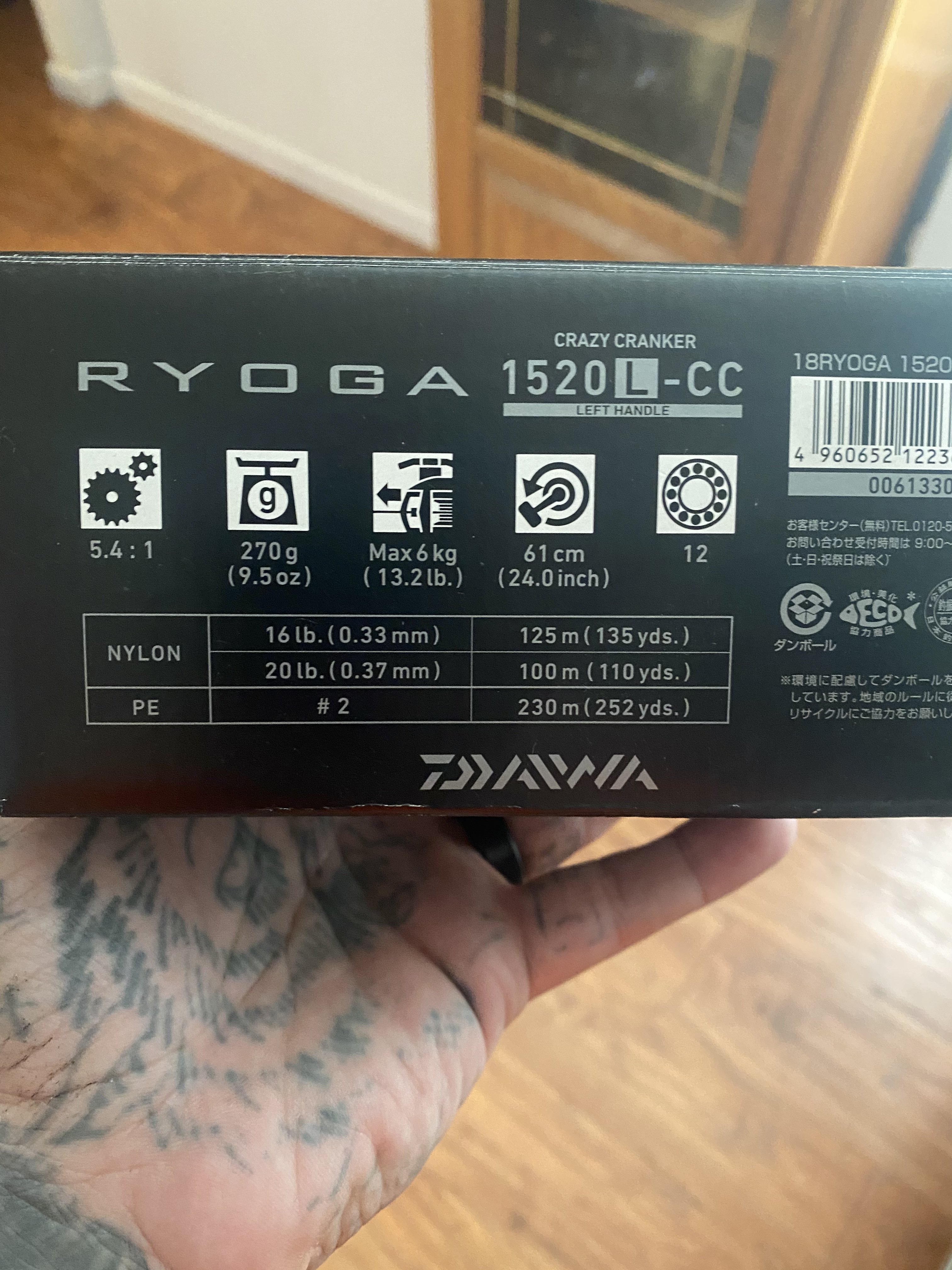 Daiwa Ryoga Crazy Cranker 1520L - Black Market - Swimbait Underground