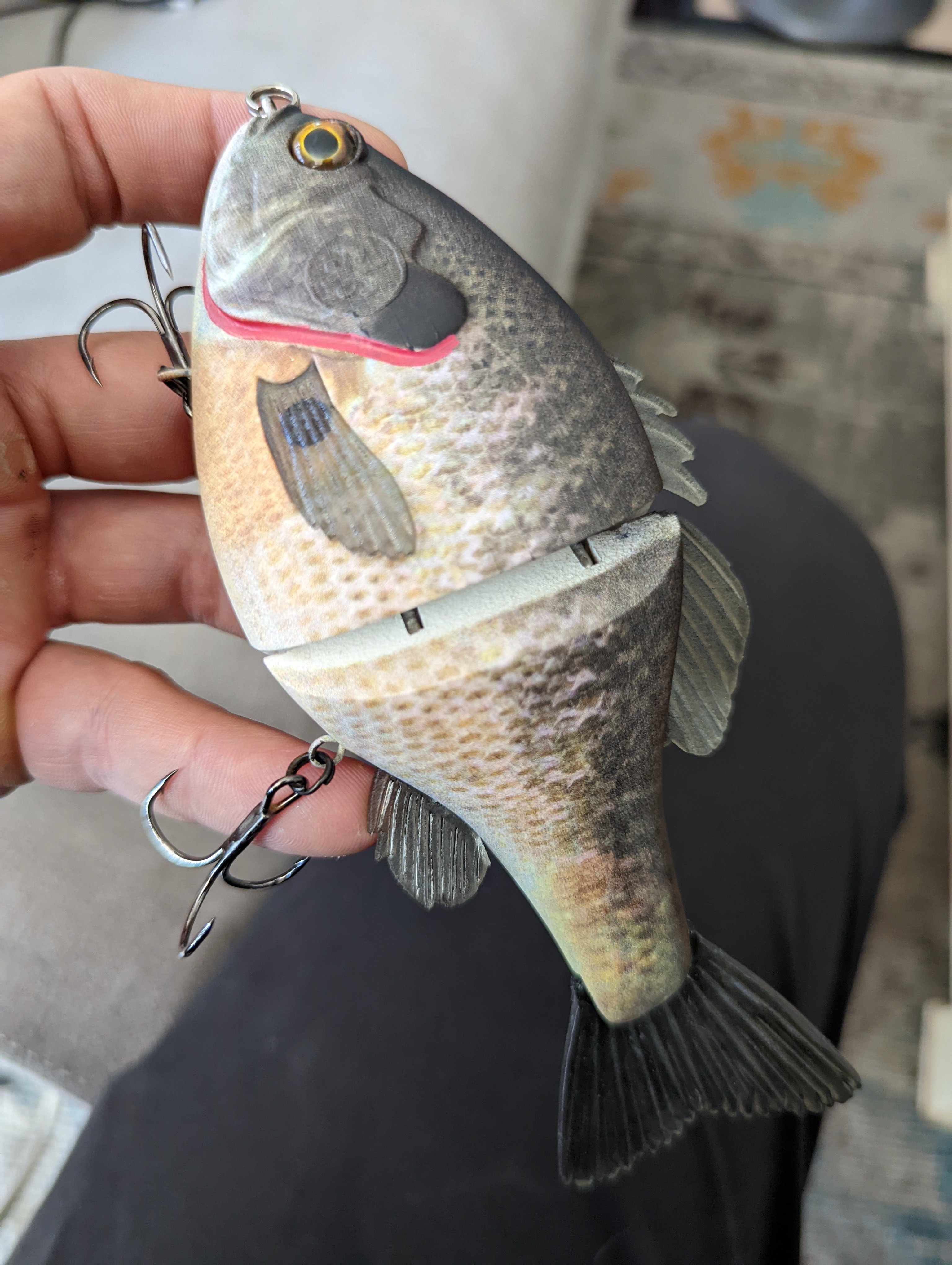 BGC Bluegill Glide bait - Black Market - Swimbait Underground