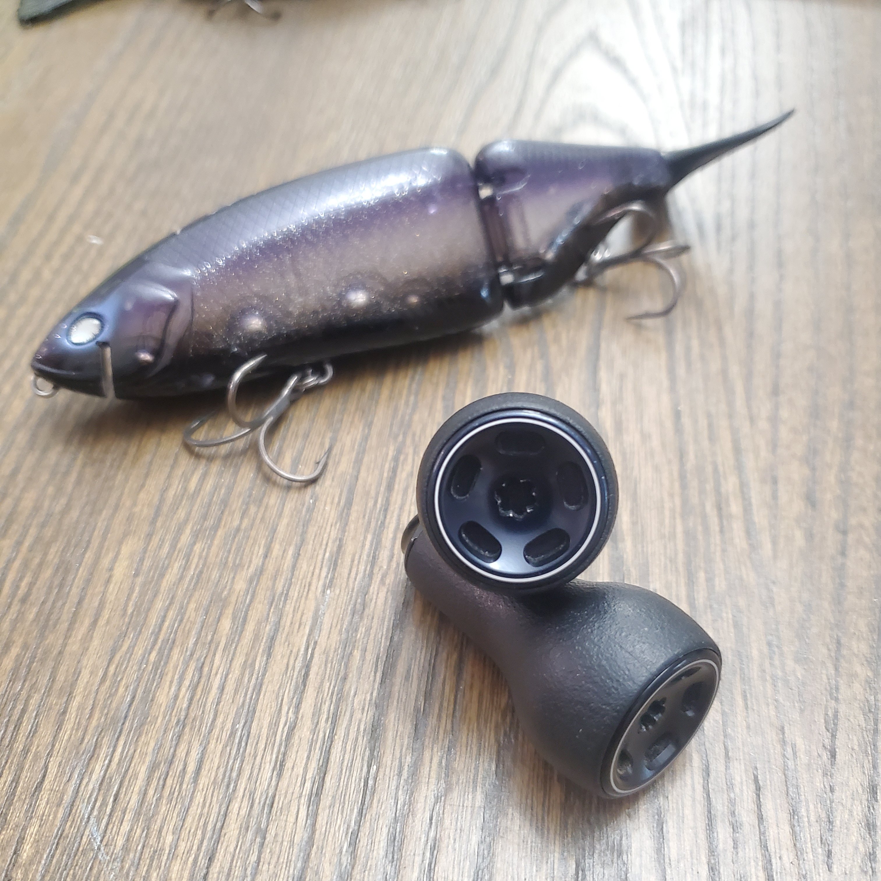 DRT Varial handle knobs - Black Market - Swimbait Underground