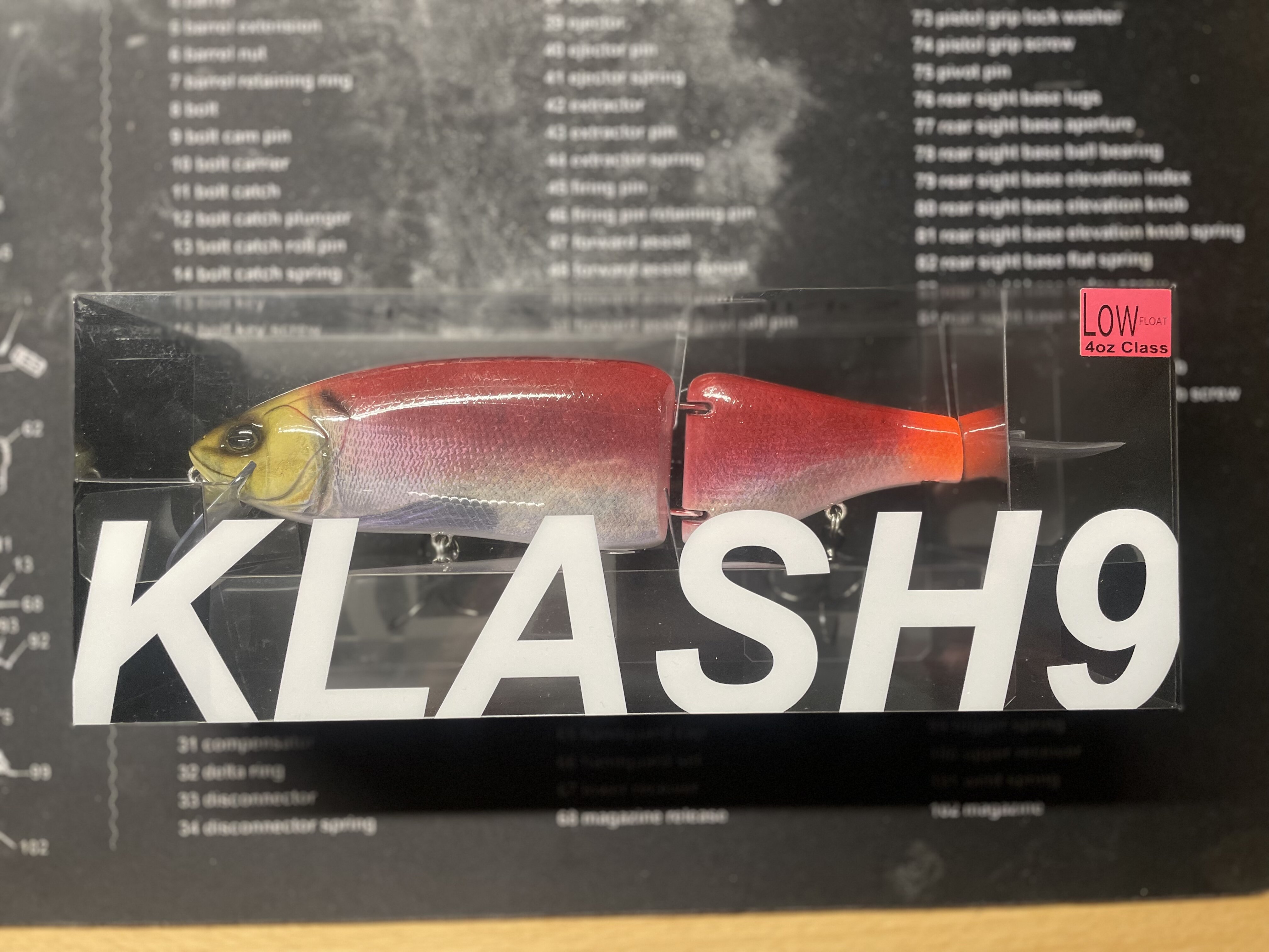 New DRT Klash 9 Red Kokanee - Black Market - Swimbait Underground