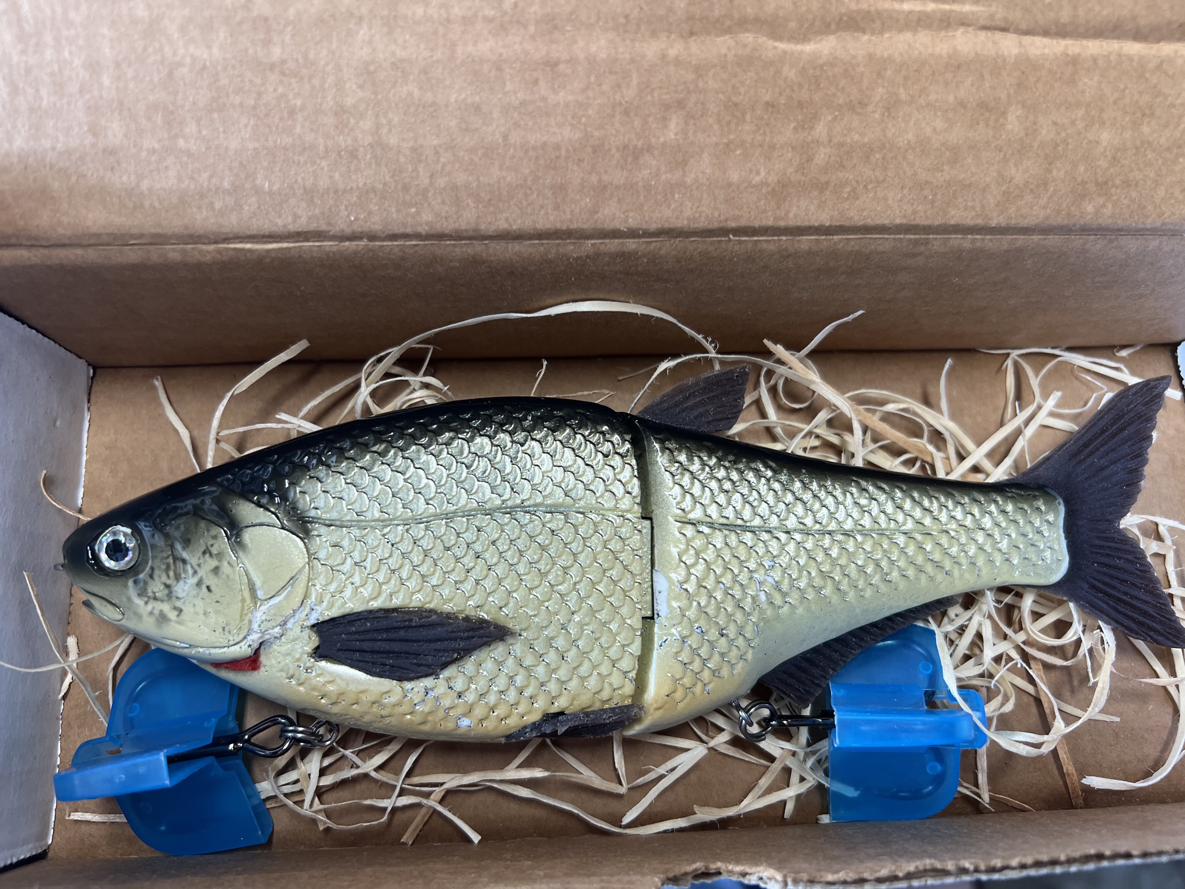 Hinkle Shad painted by Pizz Customs - Black Market - Swimbait