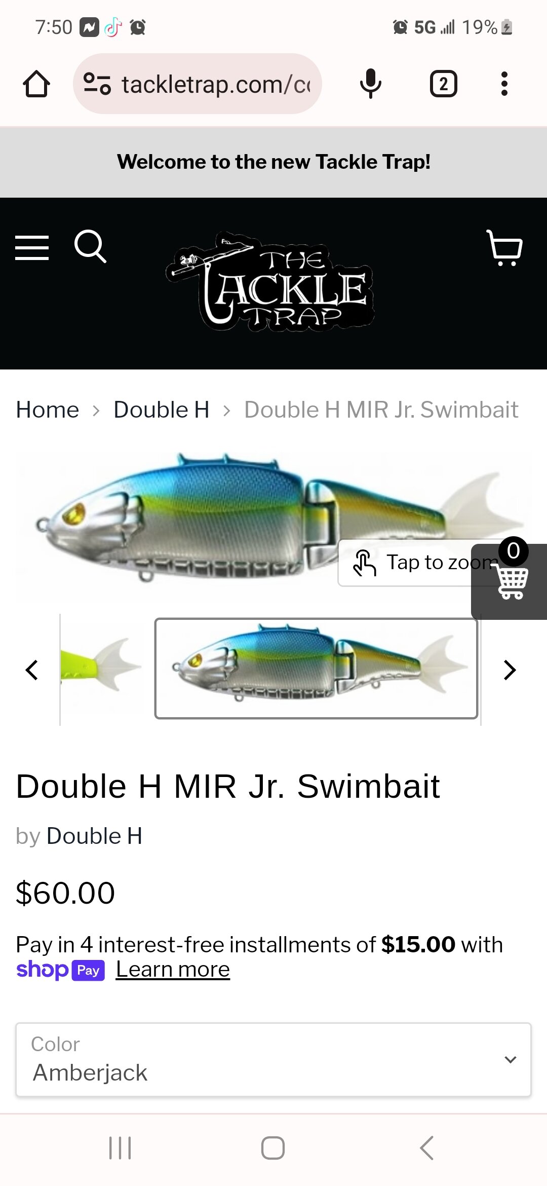 Double H mir Jr - Black Market - Swimbait Underground