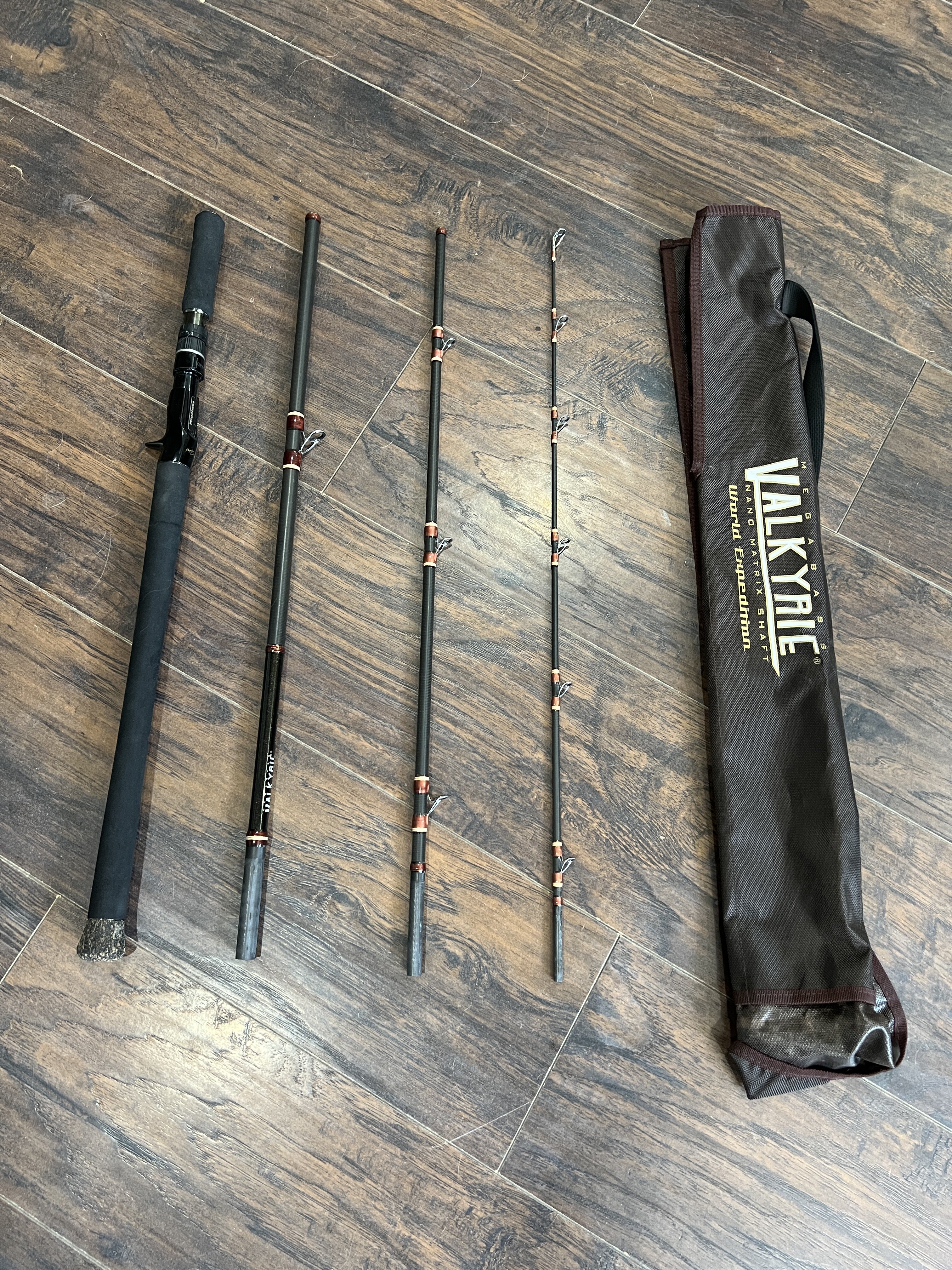Megabass Valkyrie World Expedition Rod (4Pcs) - Black Market