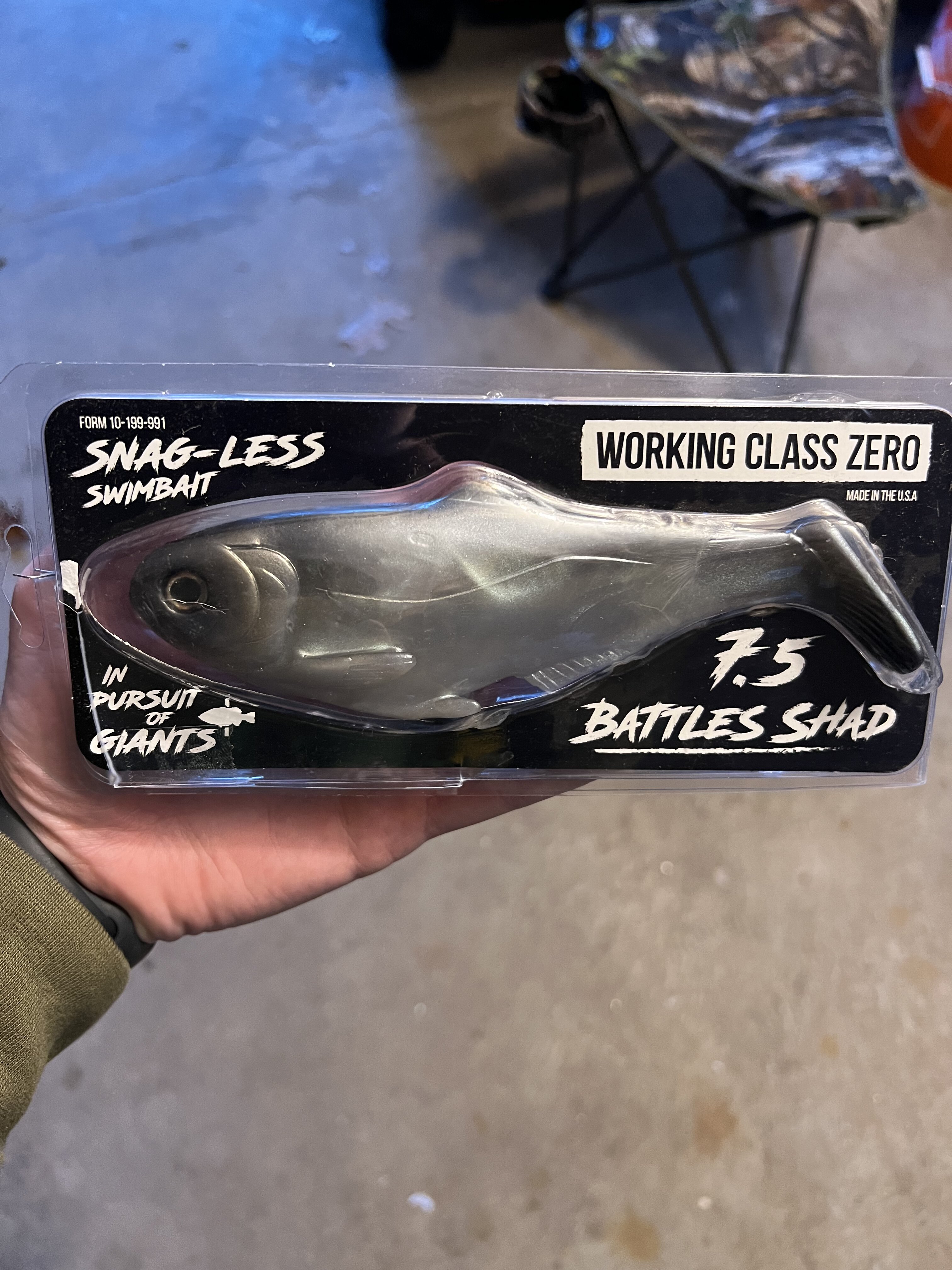 WCZ Battle Shad 7.5 - Black Market - Swimbait Underground