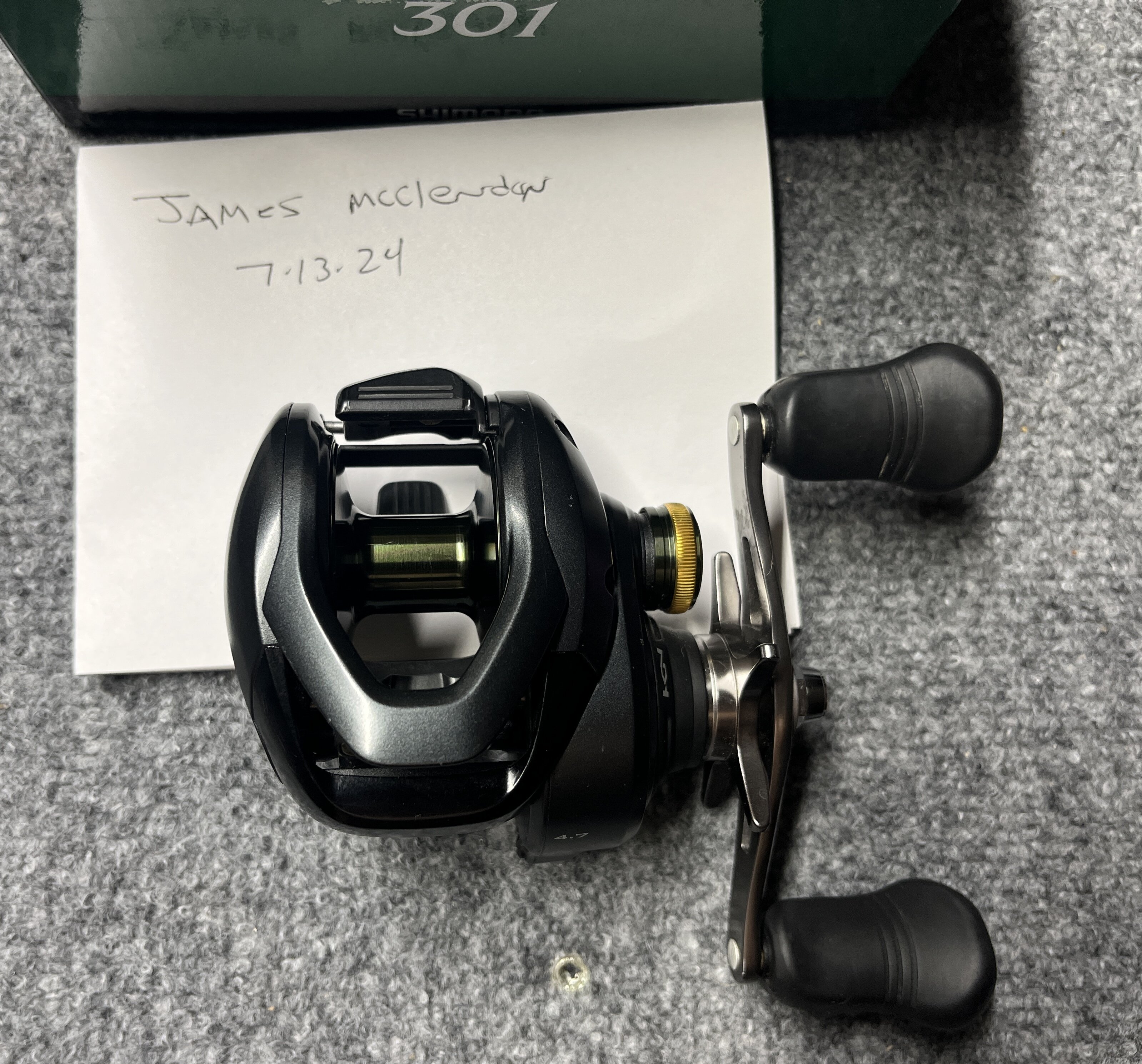 Shimano curado 301 - Black Market - Swimbait Underground