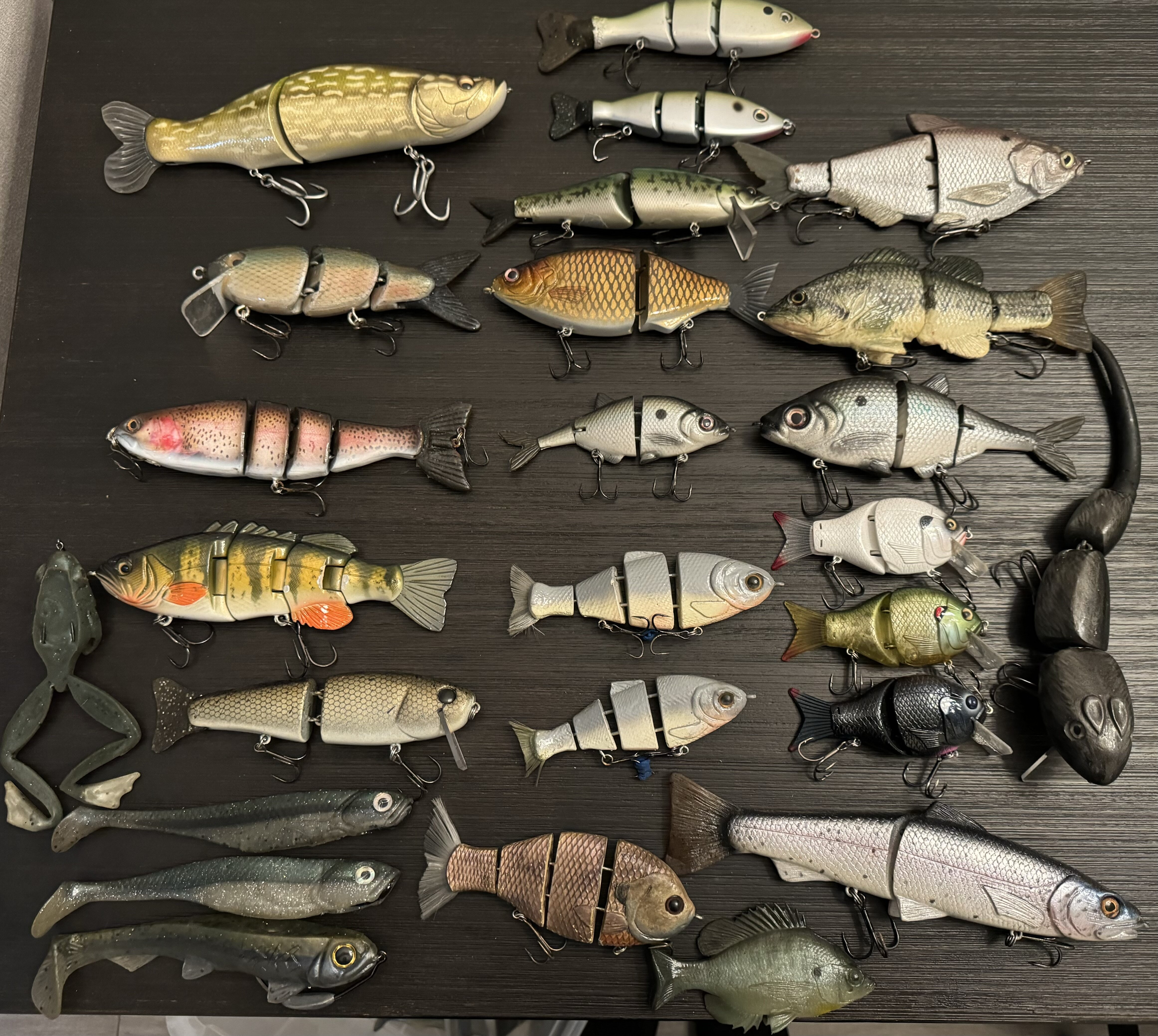 Another Batch of older baits, JSJ Perfect Hitch glide, 316, Mattlures, I-Slide, Smash tech, triple trout, Toxic, shell crackers, ABT, and more - Black Market - Swimbait Underground Another Batch of older baits, JSJ Perfect Hitch glide, 316, Mattlures, I-Slide, Smash tech, triple trout, Toxic, shell crackers, ABT, and more - Black Market - Swimbait Underground