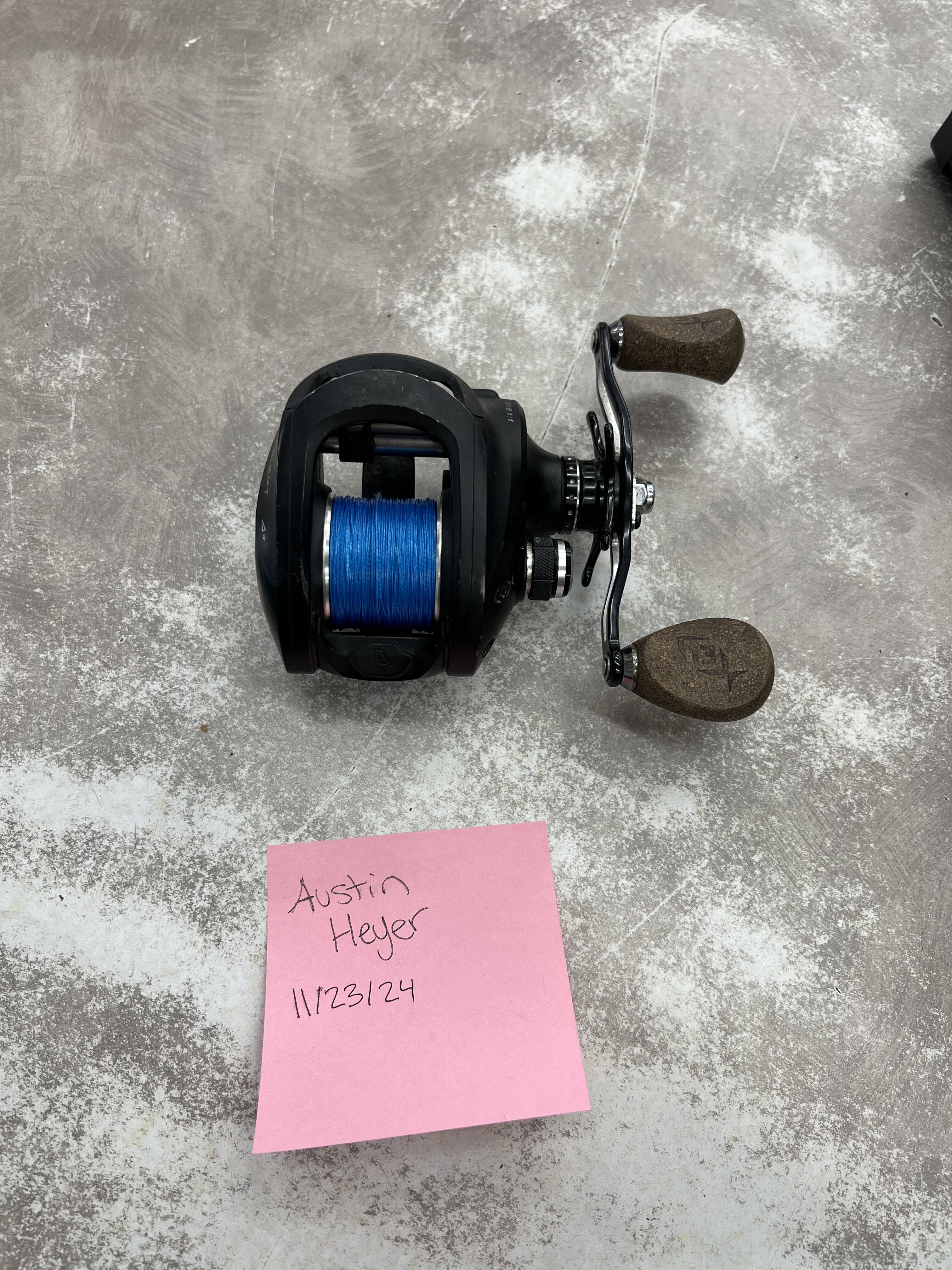 100 dollar bill in fishing reel Reaction Tackle Baitcasting Rod & Reel Combo