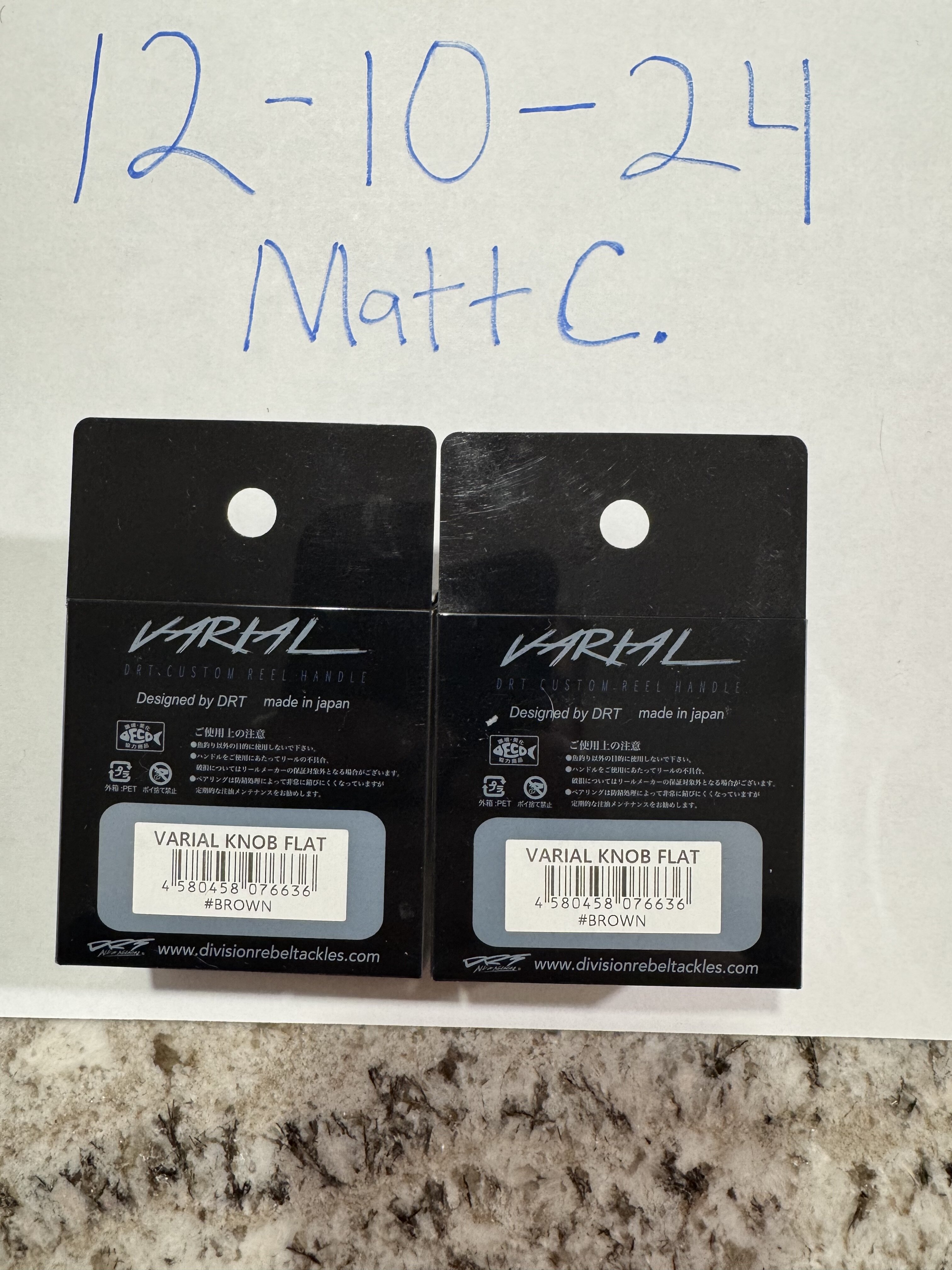 Brown DRT x WCZ Flat knobs - Black Market - Swimbait Underground