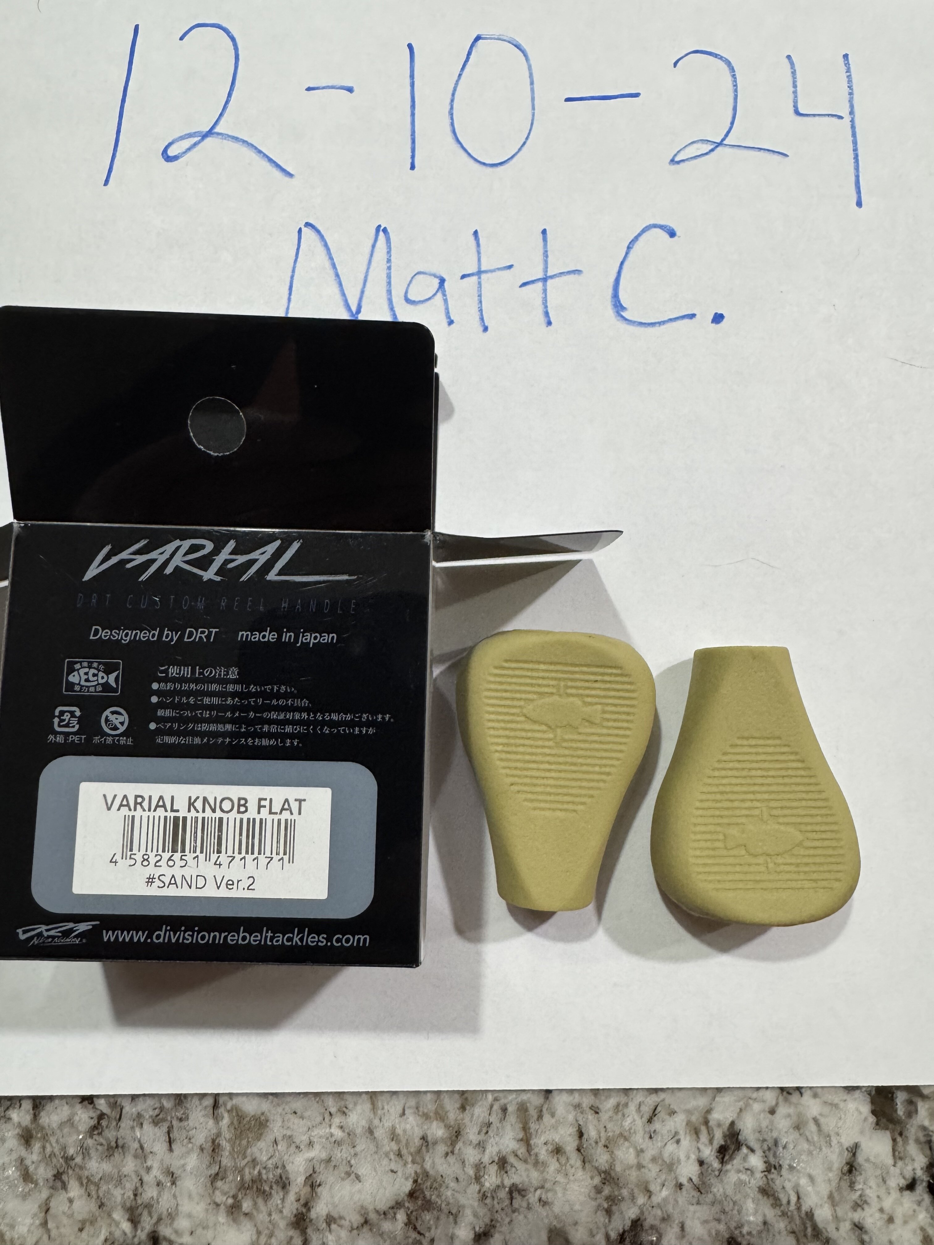 Sand ver.2 DRT x WCZ Flat knobs - Black Market - Swimbait Underground