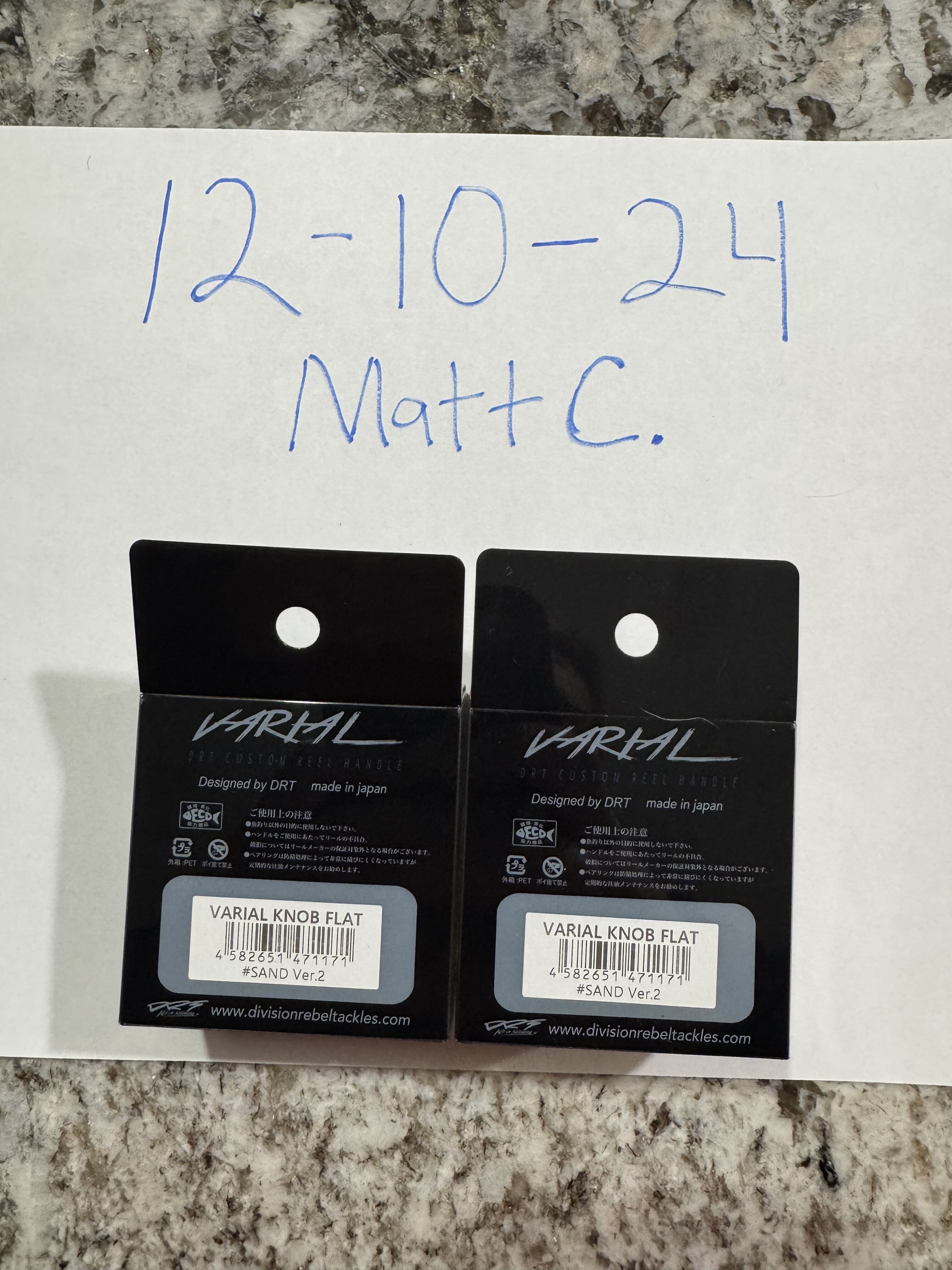 Sand ver.2 DRT x WCZ Flat knobs - Black Market - Swimbait Underground