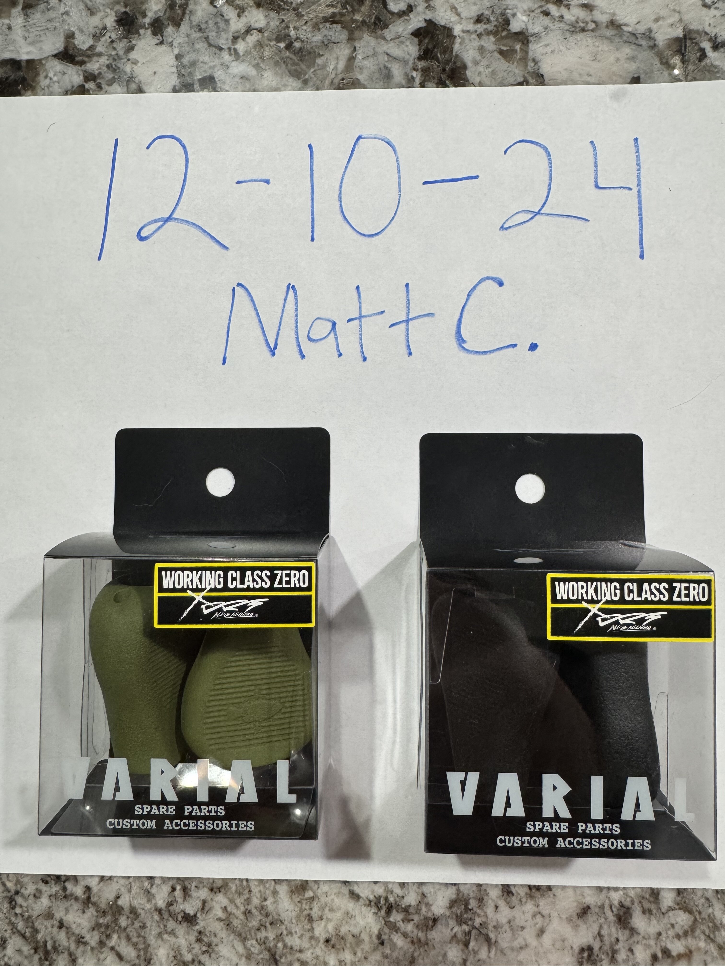 OD Green (Olive) & Black DRT x WCZ Flat knobs - Black Market
