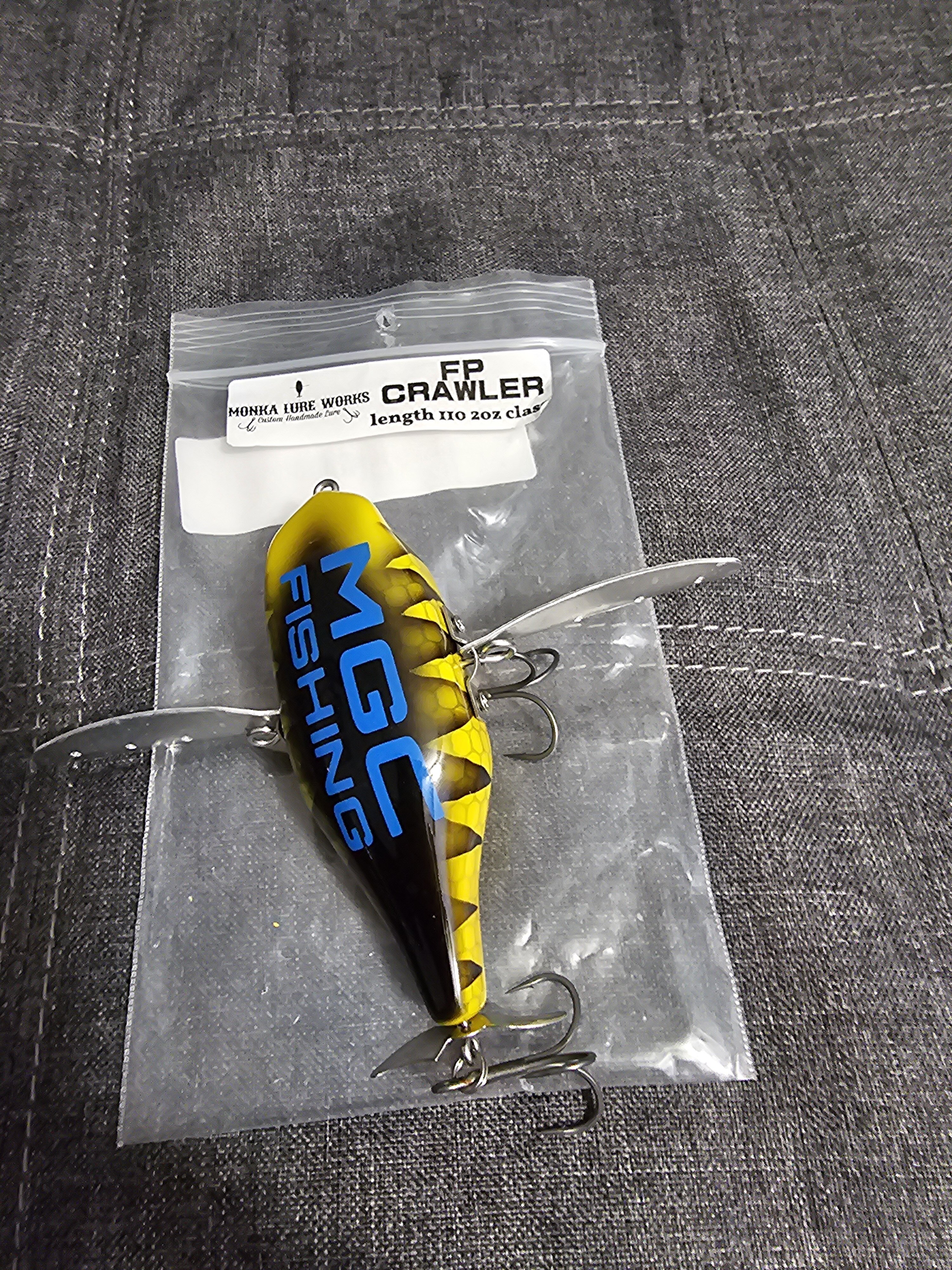 MONKA LURE WORKS FP Crawler Van Halen style Fishing Lure USED Good Japan