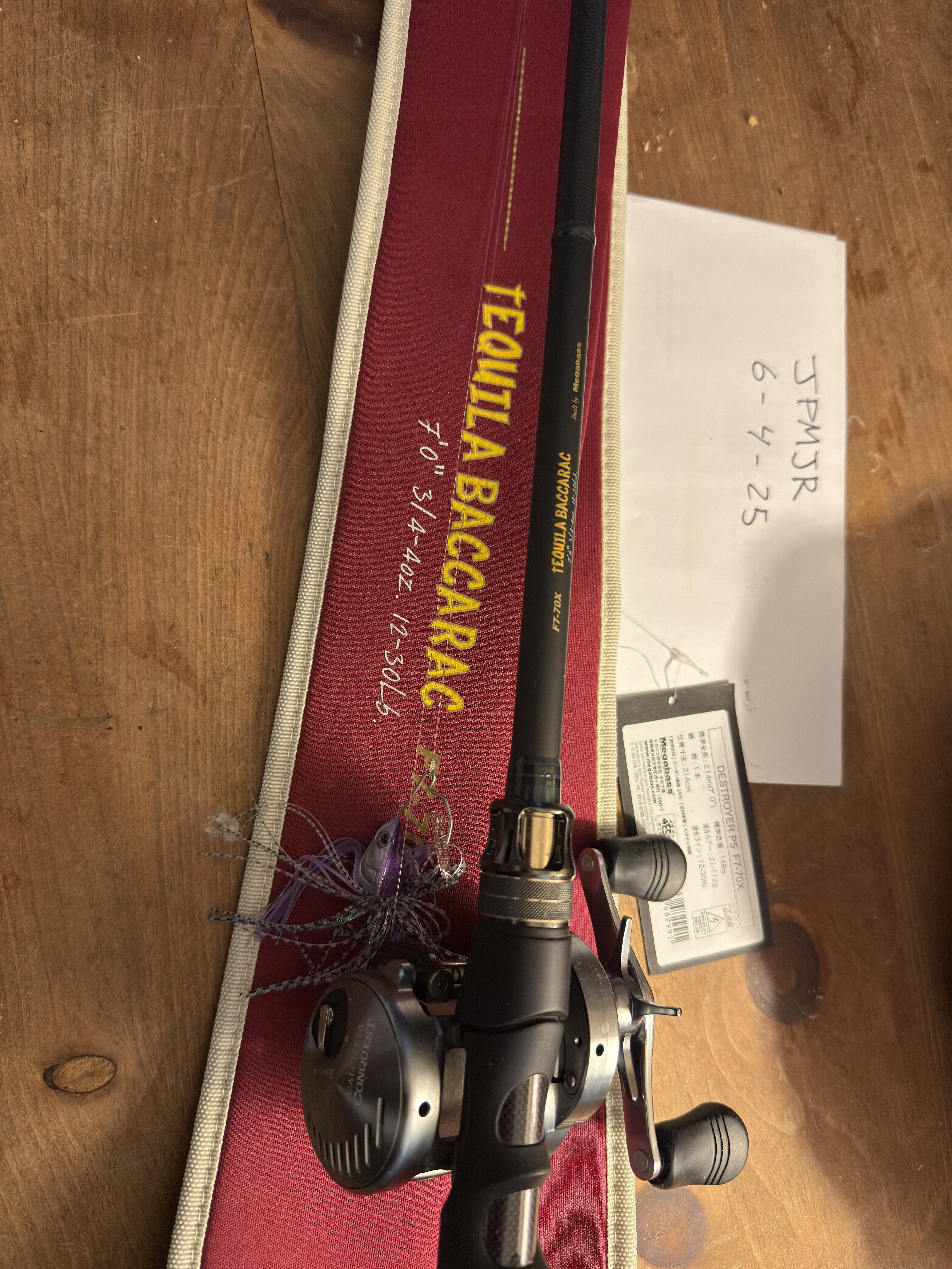 WTS Megabass Tequila Baccarac / Shimano Calcutta Conquest 201hg DC 