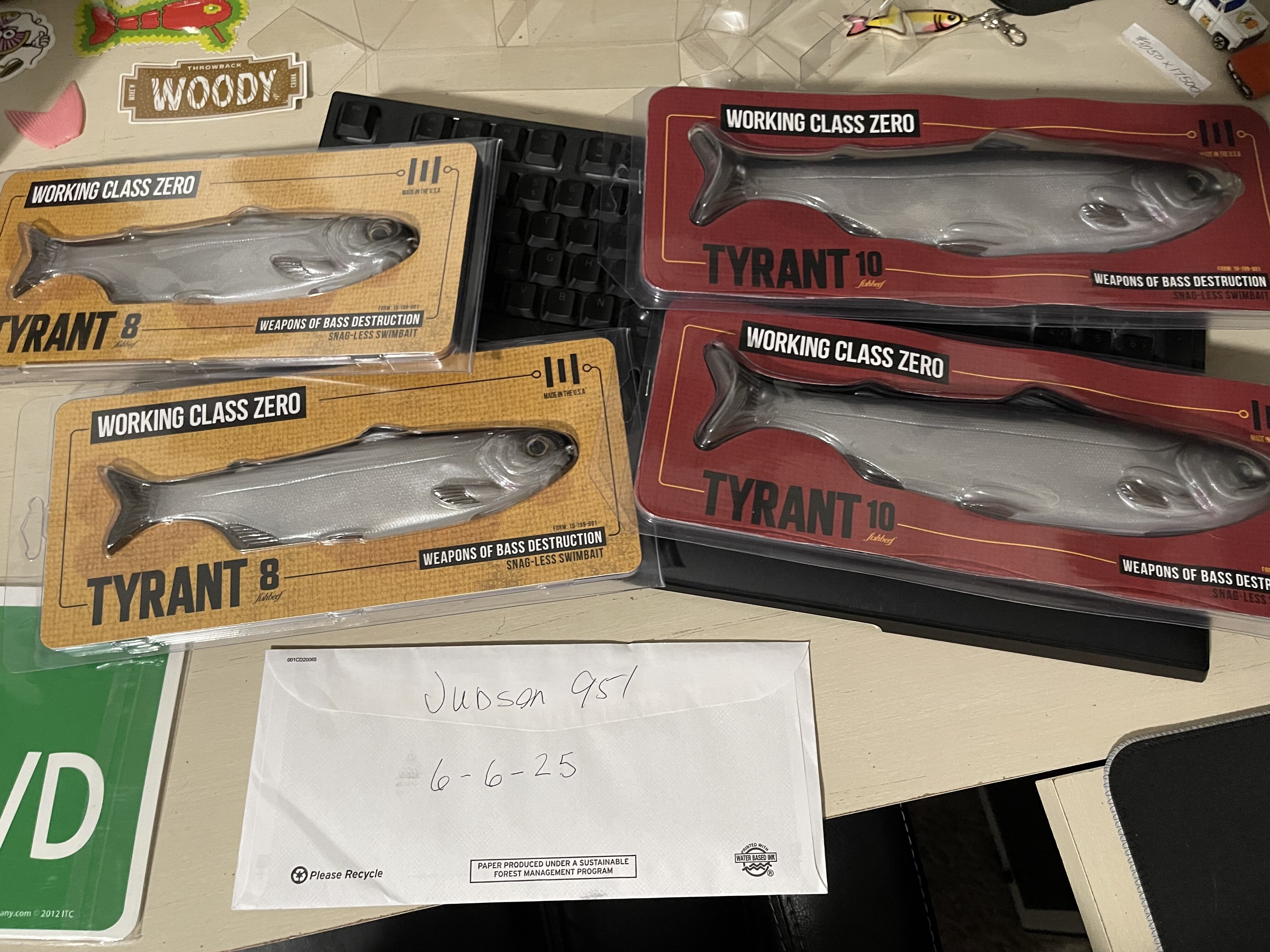 WCZ Tyrant 8 and 10's For Sale - Black Market - Swimbait Underground