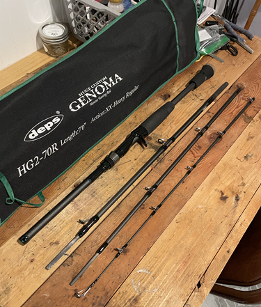 Deps Huge Custom Genoma HG2-70R travel rod - Black Market