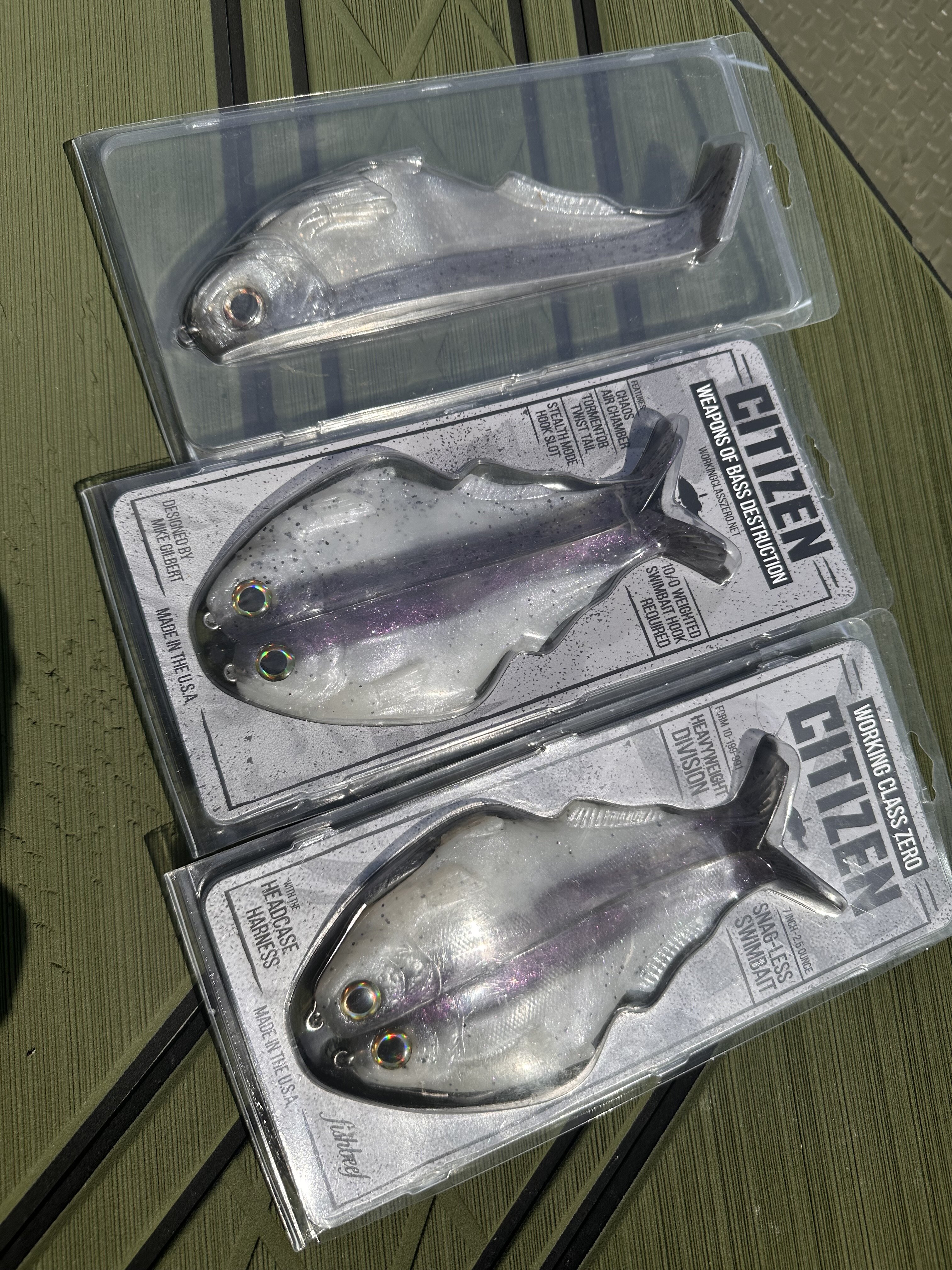 WCZ 7 inch Citizens and 9 inch Citizen - Black Market - Swimbait