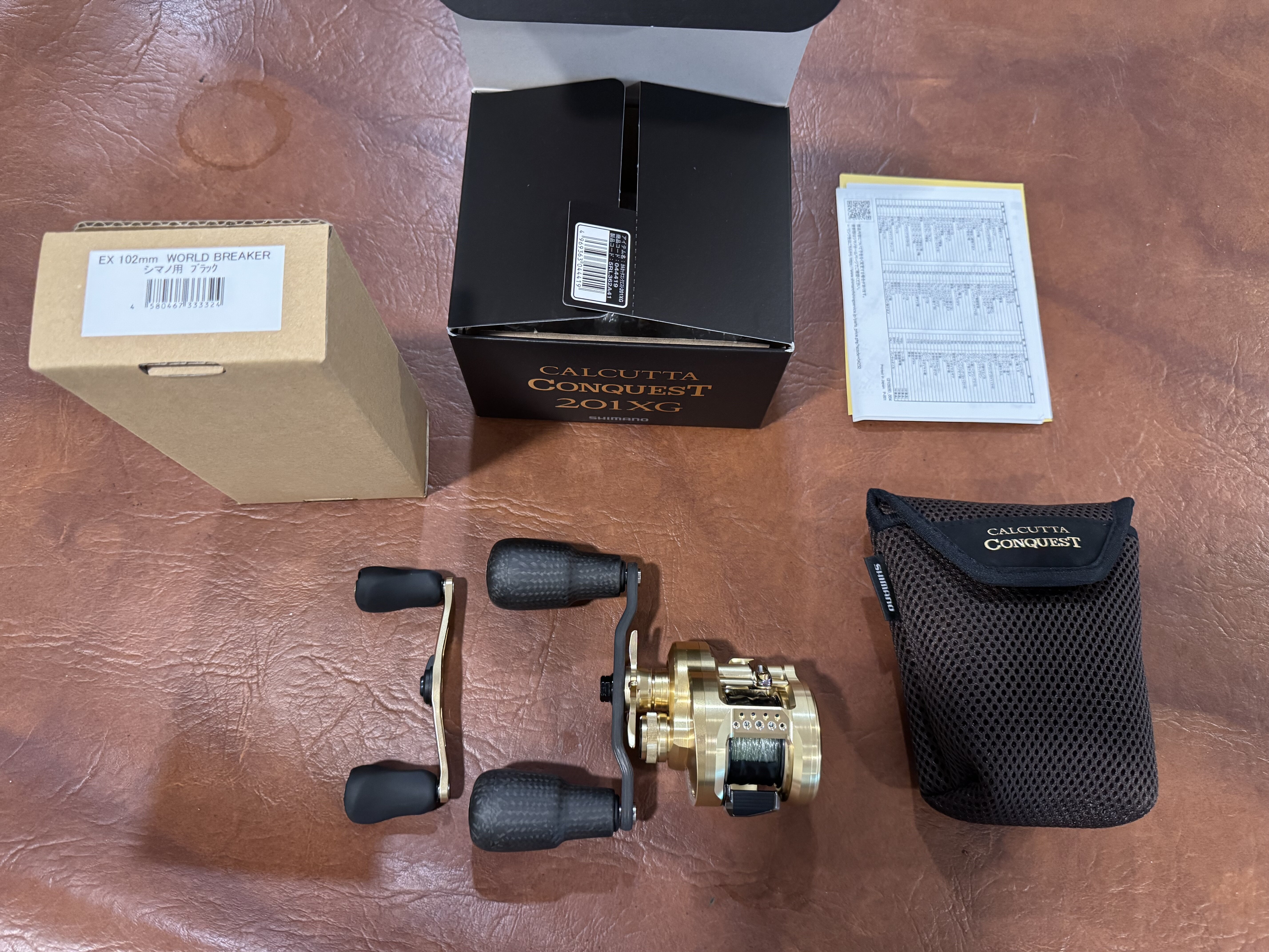 Like new Calcutta Conquest 201XG with studio composite handle