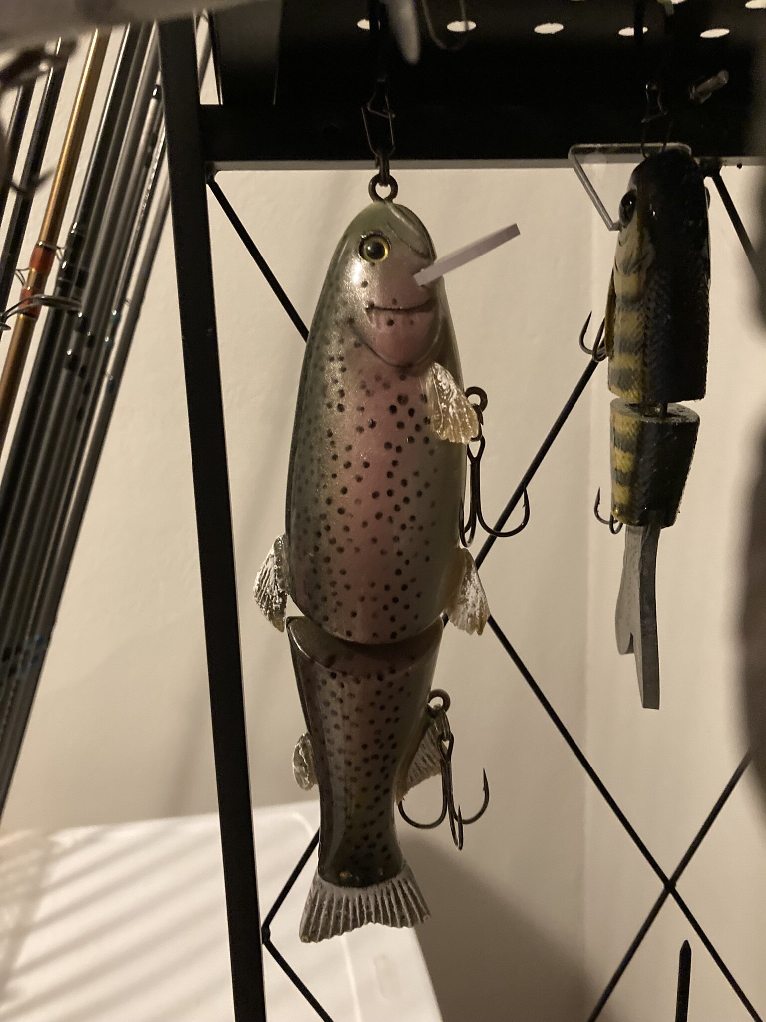 Value??? Old Castaic 9” Rainbow Trout Hard Bait New In Box - The