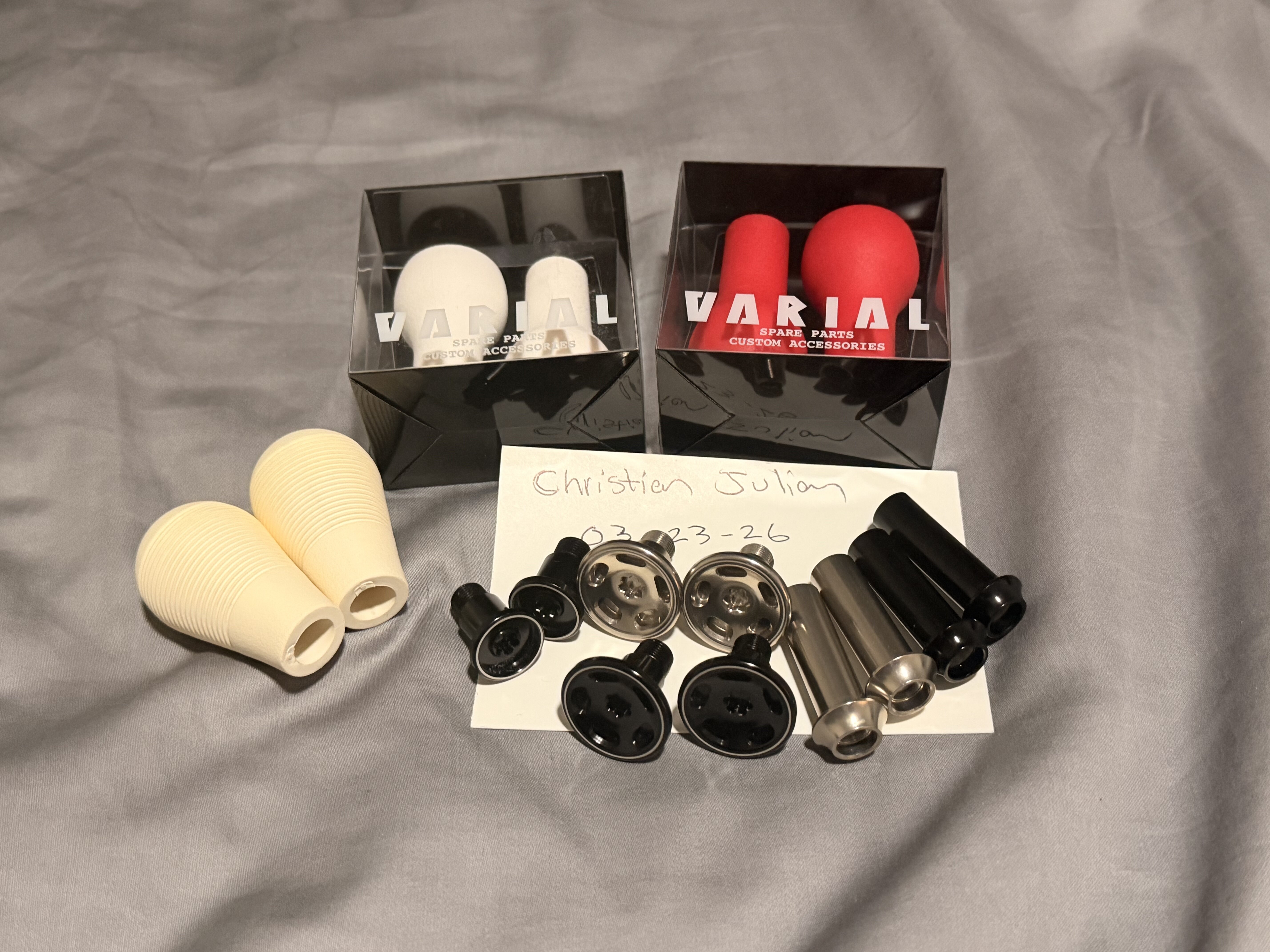 DRT varial parts: Caps, Mk1, knobs and shafts - Black Market