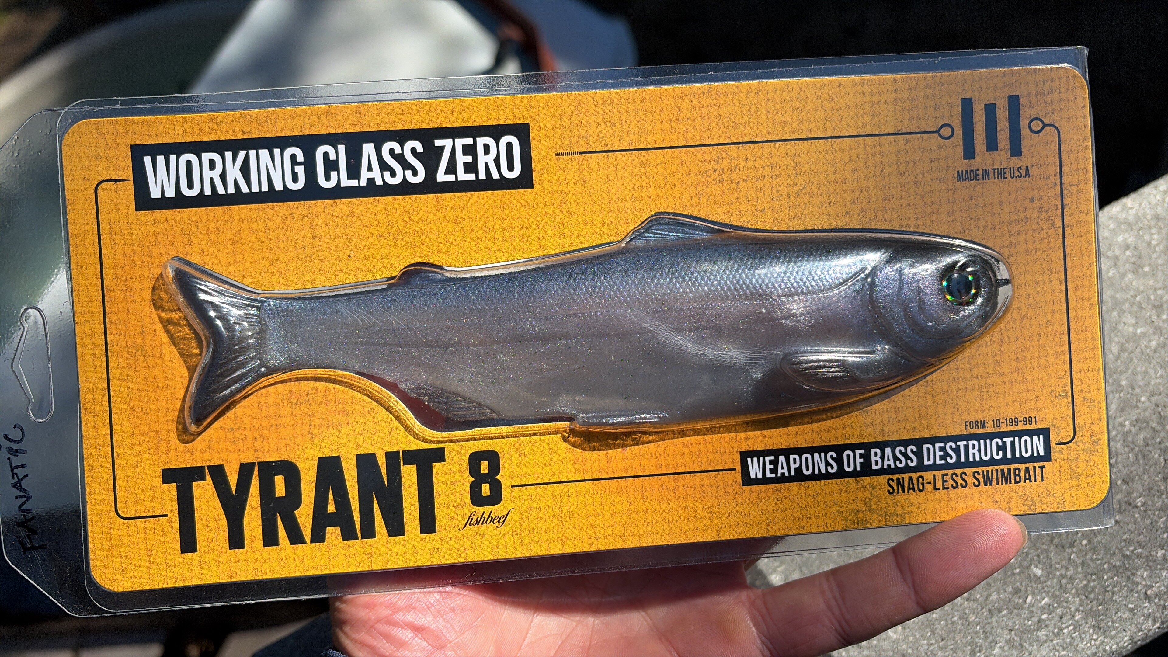 8” Tyrant fanatic color $180 tyd - Black Market - Swimbait Underground