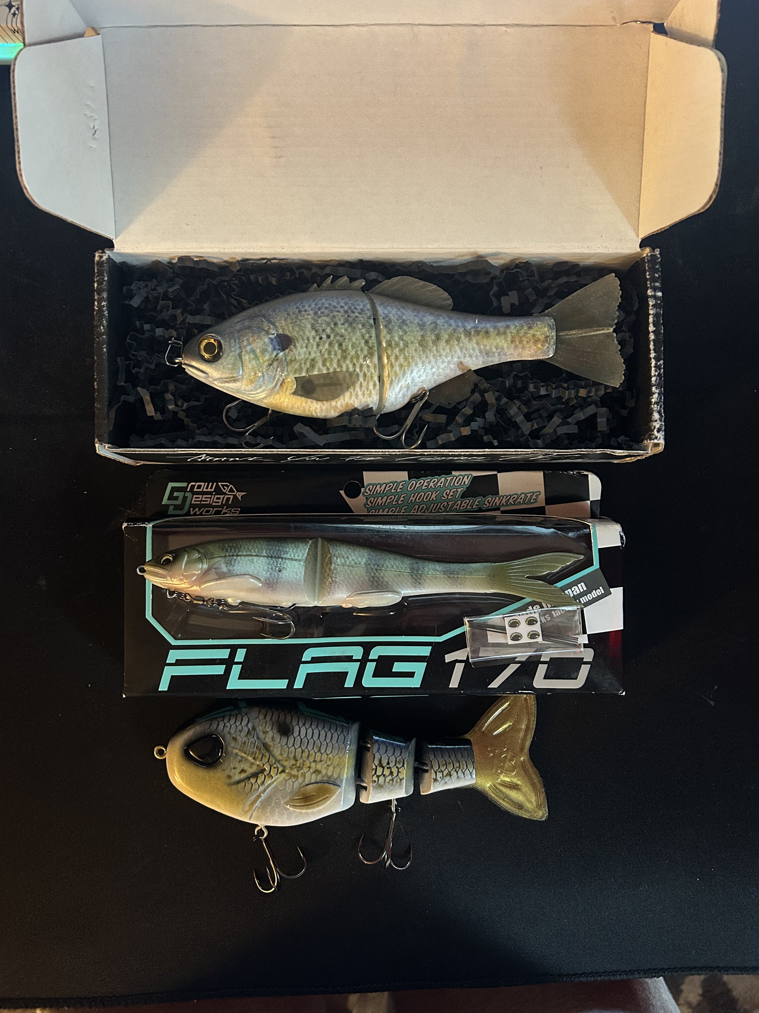 86 baits, Grow design works, Throwback - Black Market - Swimbait