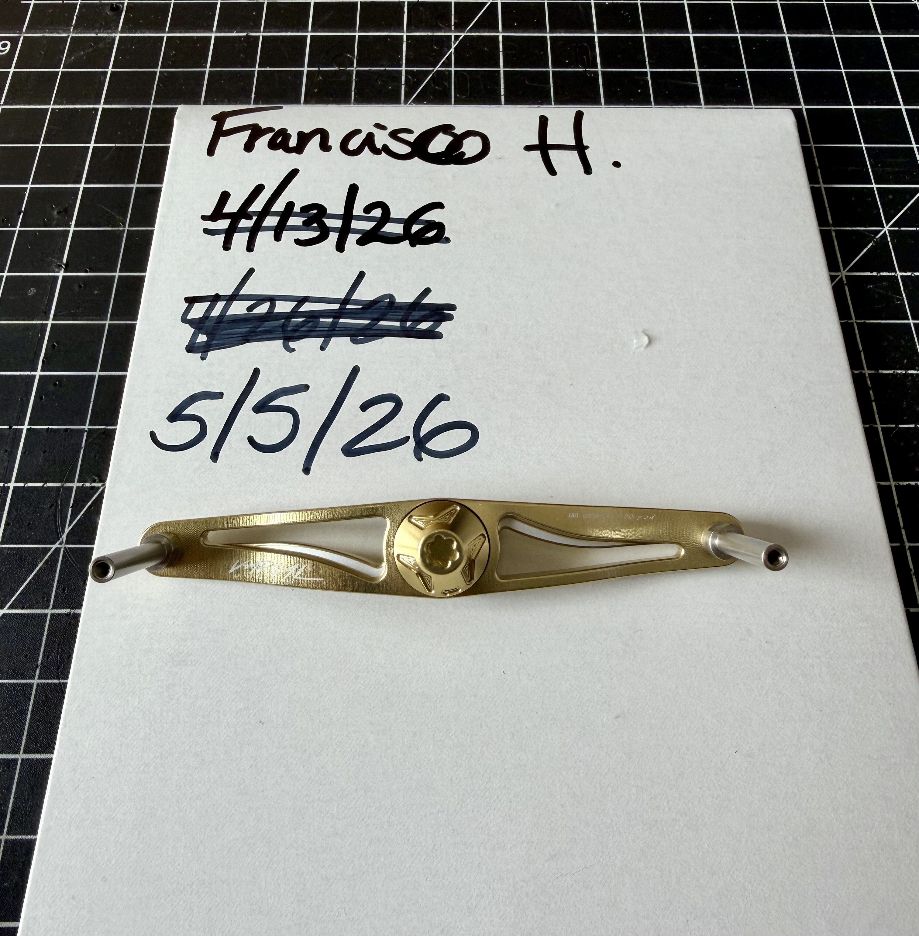 100 Gold DRT Varial handle. - Black Market - Swimbait Underground