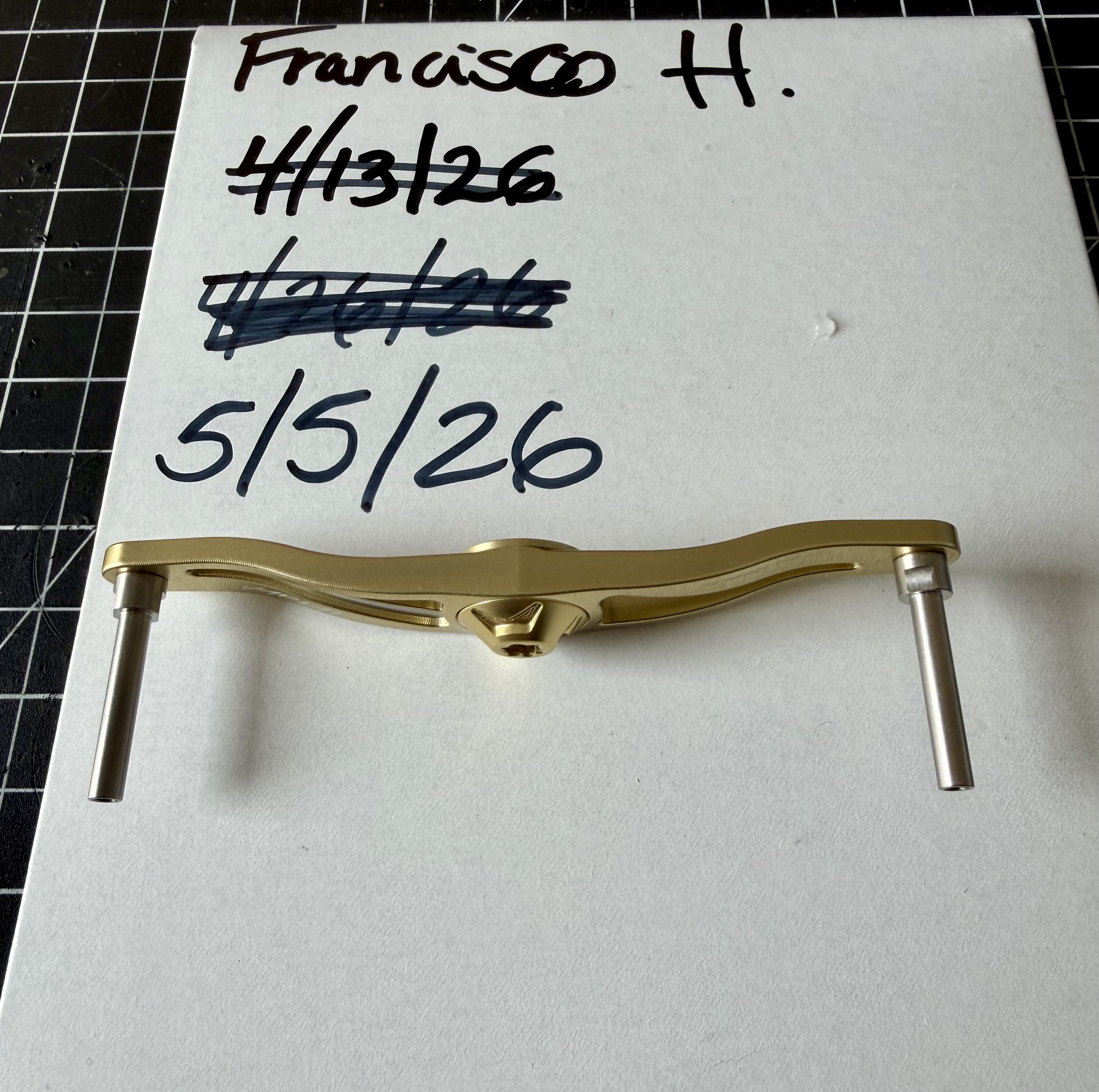 DRT VARIAL p.c.d 100 ゴールド 100 Gold DRT Varial handle. - Black Market - Swimbait Underground