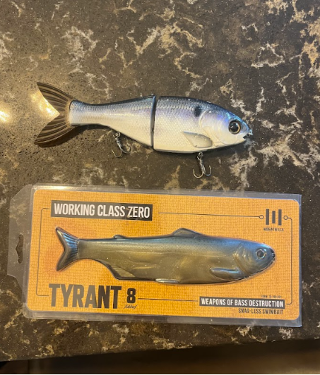 Selling Tyrant 8 and BullShad 8 inch wide glide - Black Market